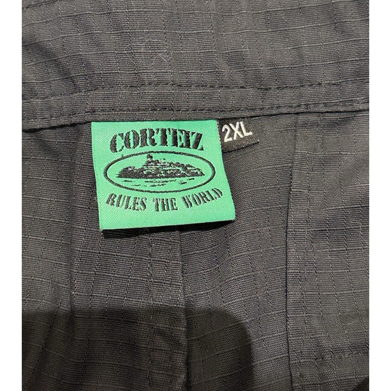 Corteiz Corteiz CRTZ Cargo Pants Black Green Alcatraz Logo Size 2XL Size US 38 / EU 54 - 5 Thumbnail