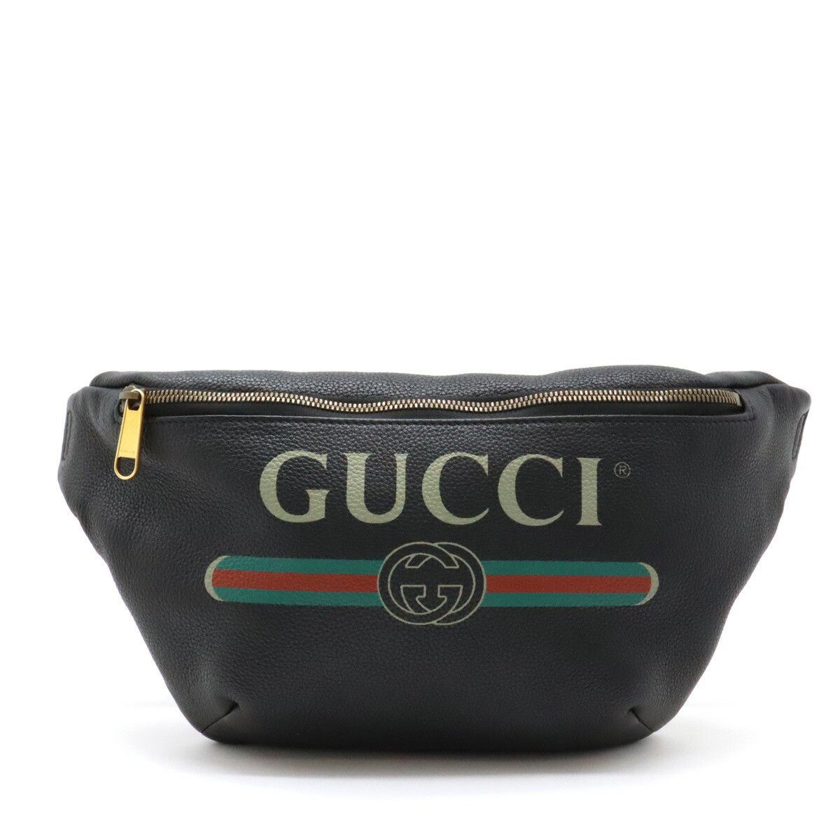 Gucci Gucci Leather Print Belt Bag Waist Pouch 530412 Leather Belt