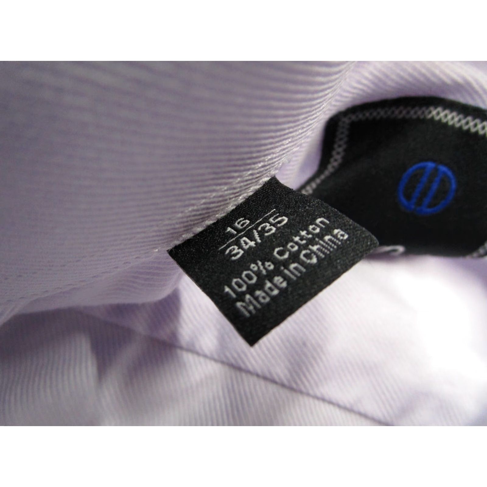 David Donahue David Donahue Dress Shirt Mens 16 34 Purple Button Up French Cuff 100% Cotton Casual Business Workwear Designer Clothing Size 34R - 4 Thumbnail