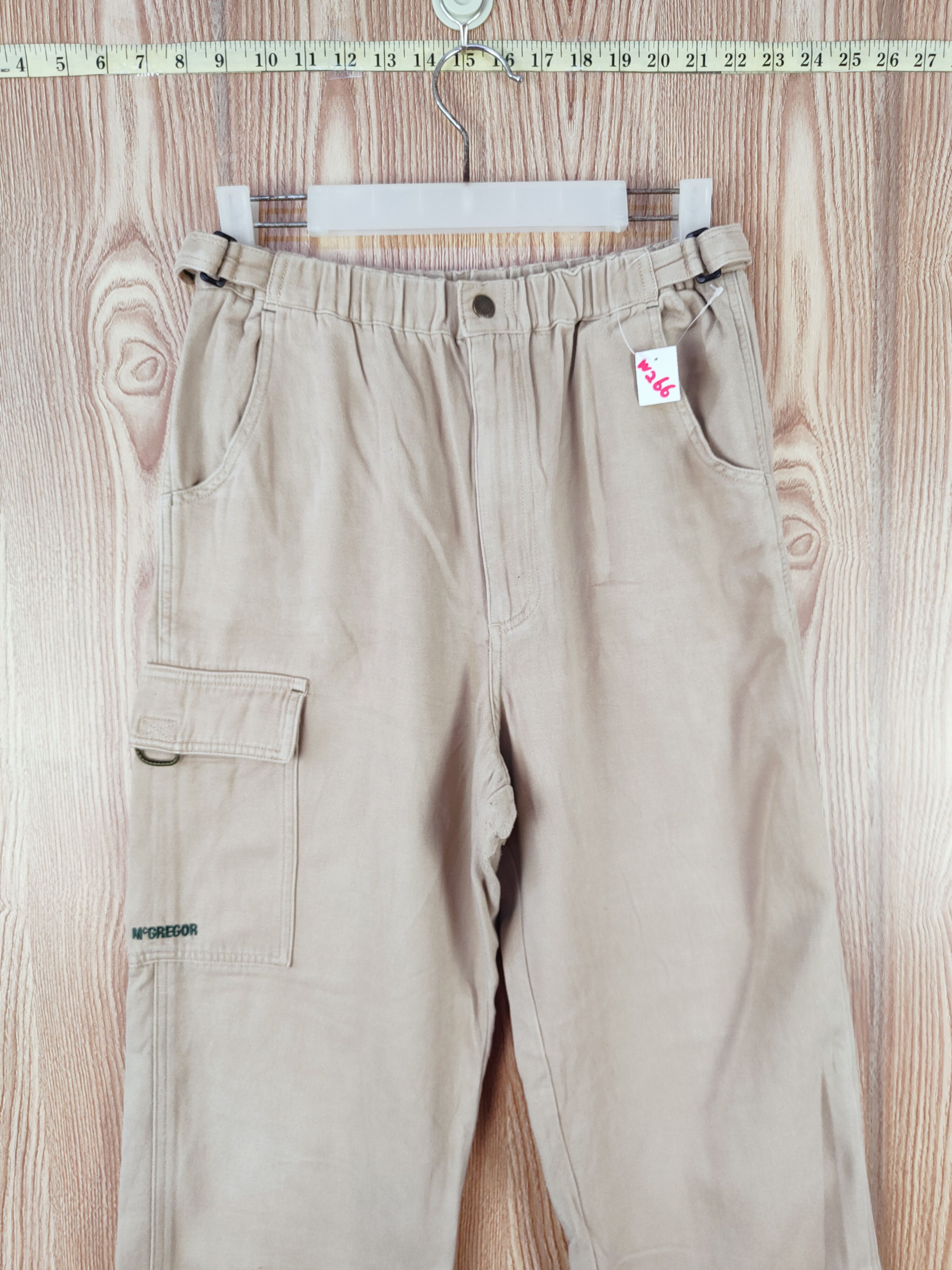 Japanese Brand McGregor Beige Multipocket Tactical Cargo Pants #W266 Size US 29 - 2 Thumbnail