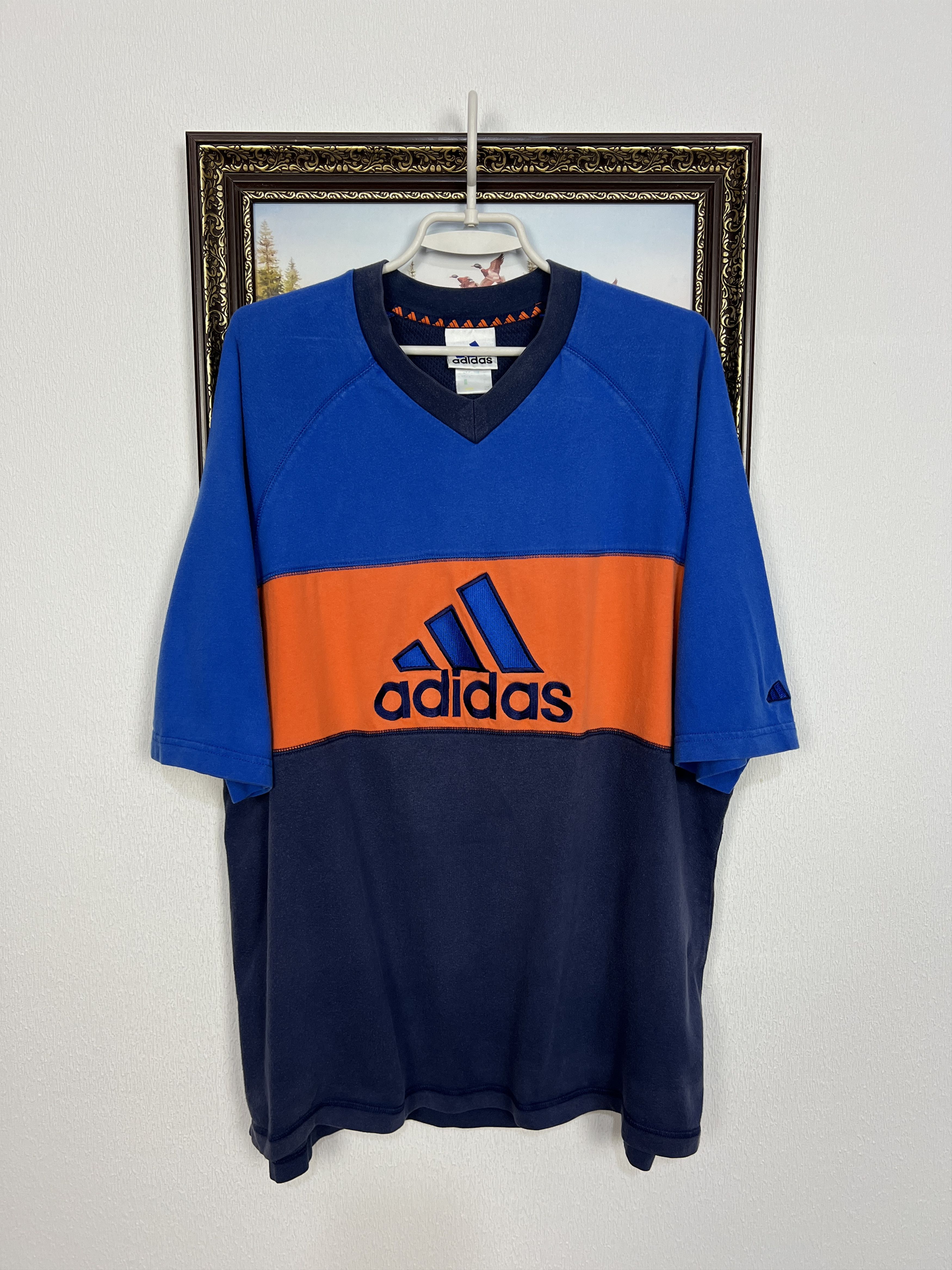 Adidas Vintage Originals Equipment Big Logo Jersey Shirt Trikot Size US XL / EU 56 / 4 - 1 Thumbnail