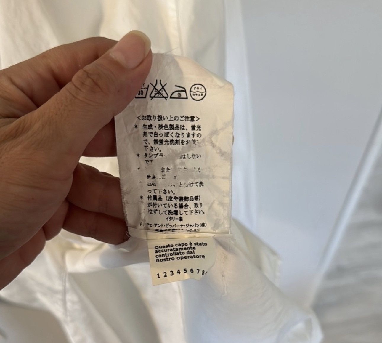 Dolce & Gabbana Dolce and gabbana crisp white button collar shirt Size US L / EU 52-54 / 3 - 5 Thumbnail
