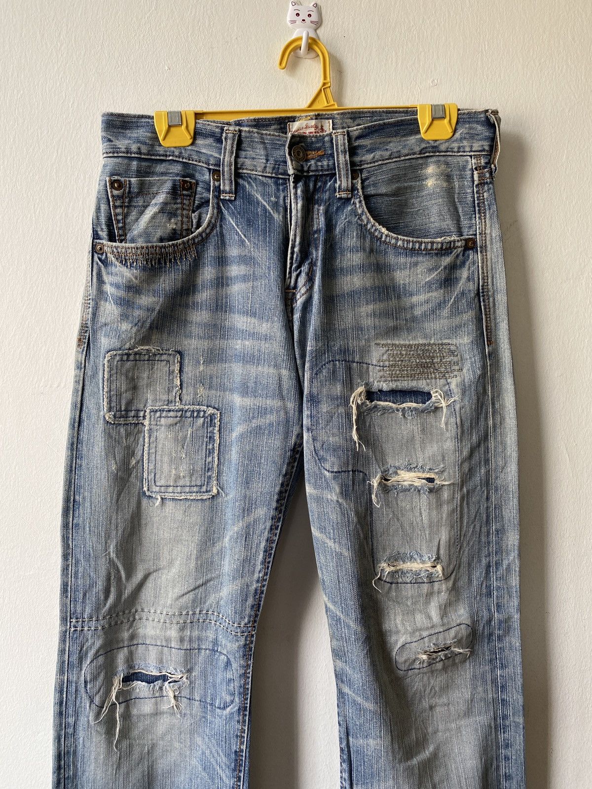 Edwin × Japanese Brand Japanese Brand Edwin Distressed Patchwork Design Denim Size US 30 / EU 46 - 3 Thumbnail