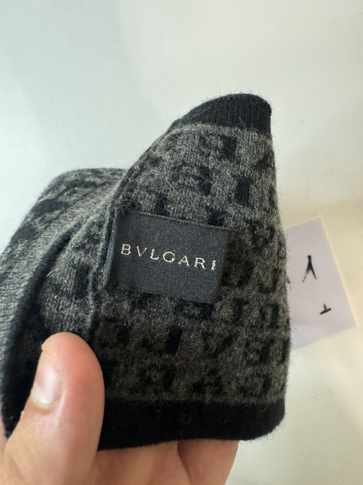 Bvlgari Bvlgari Cashmere Logo Headband Size ONE SIZE - 3 Thumbnail