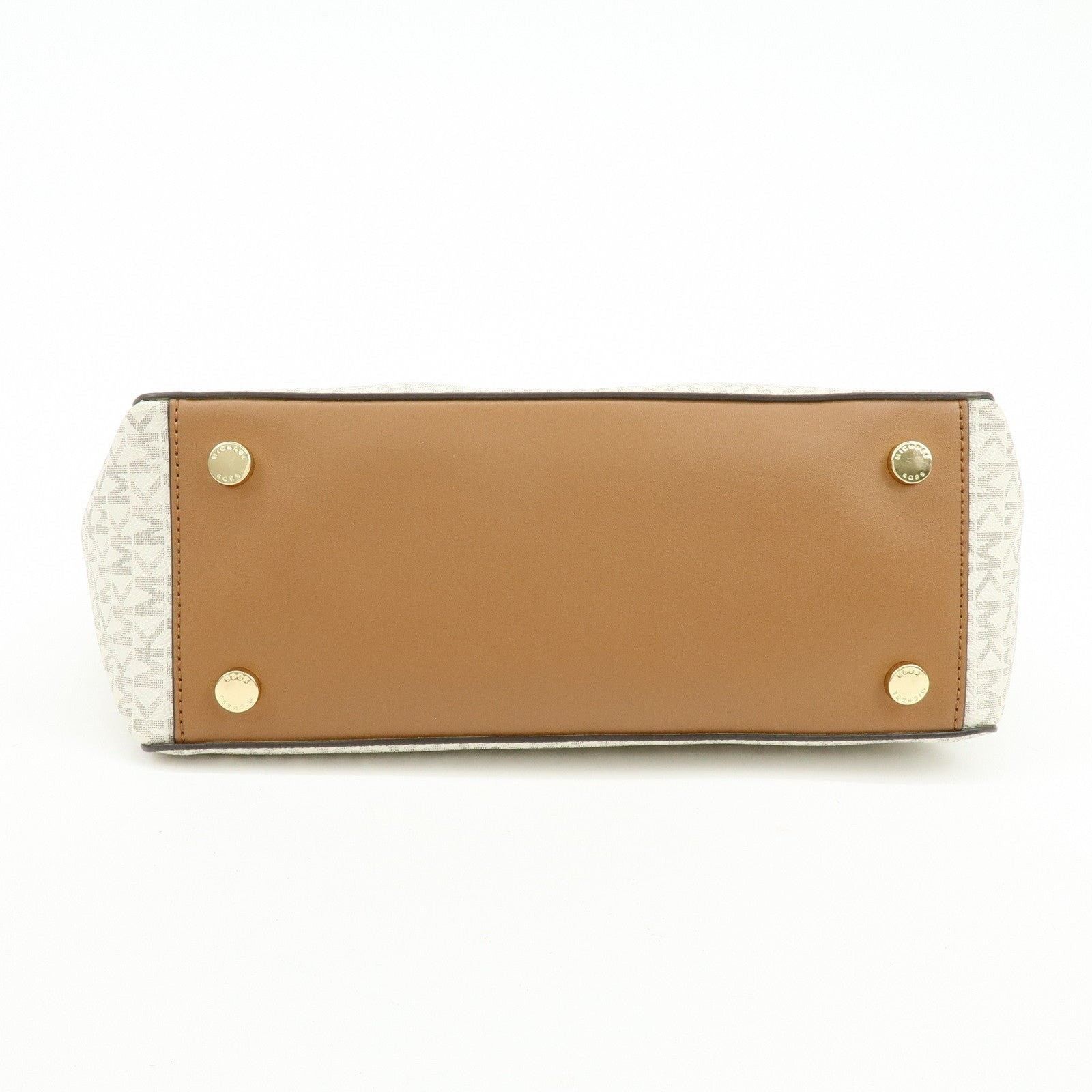Michael Kors Michael Kors MK Signature Coated Canvas Shoulder Bag White Size ONE SIZE - 13 Thumbnail