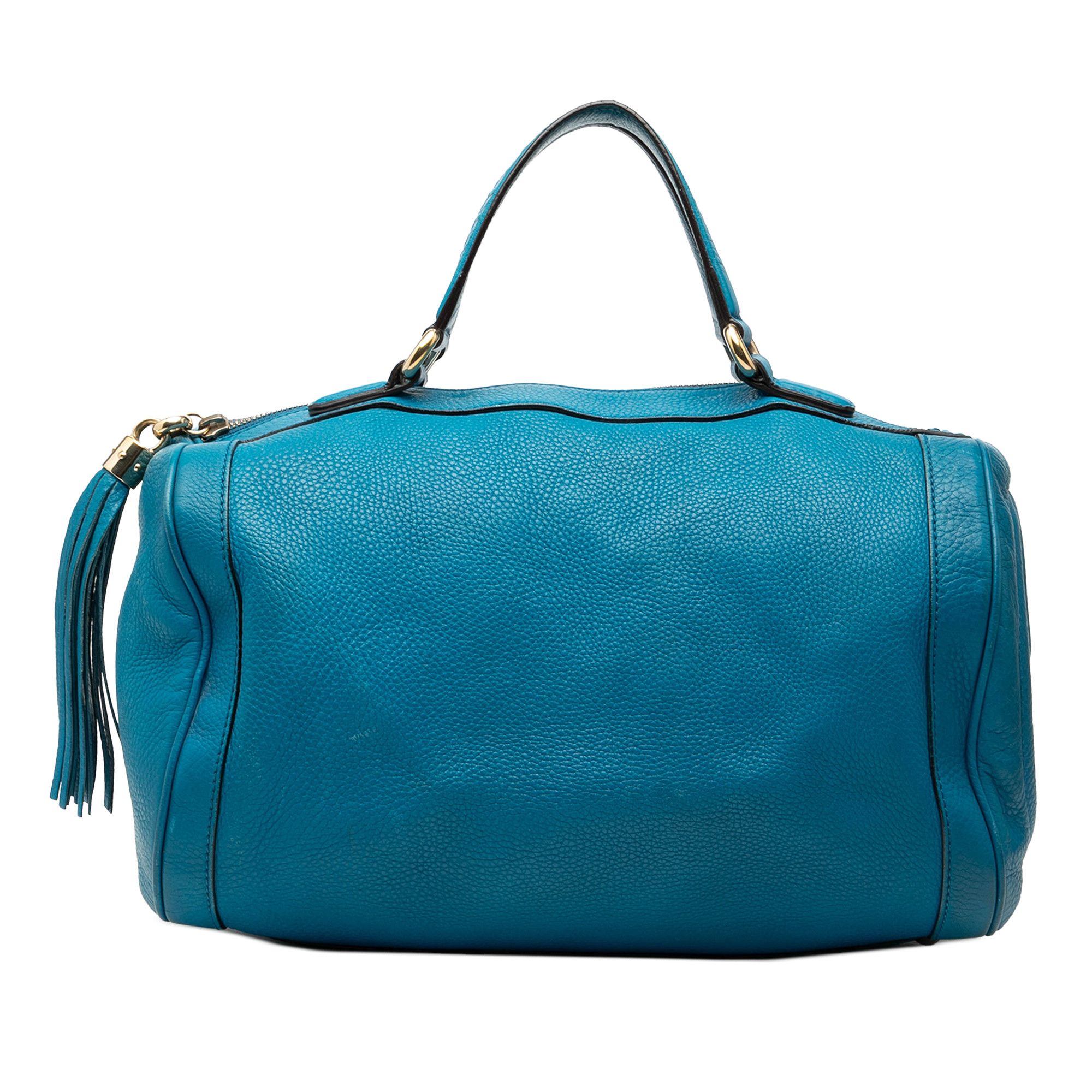 Gucci Gucci Medium Pebbled Calfskin Soho Boston Bag Size ONE SIZE - 1 Thumbnail