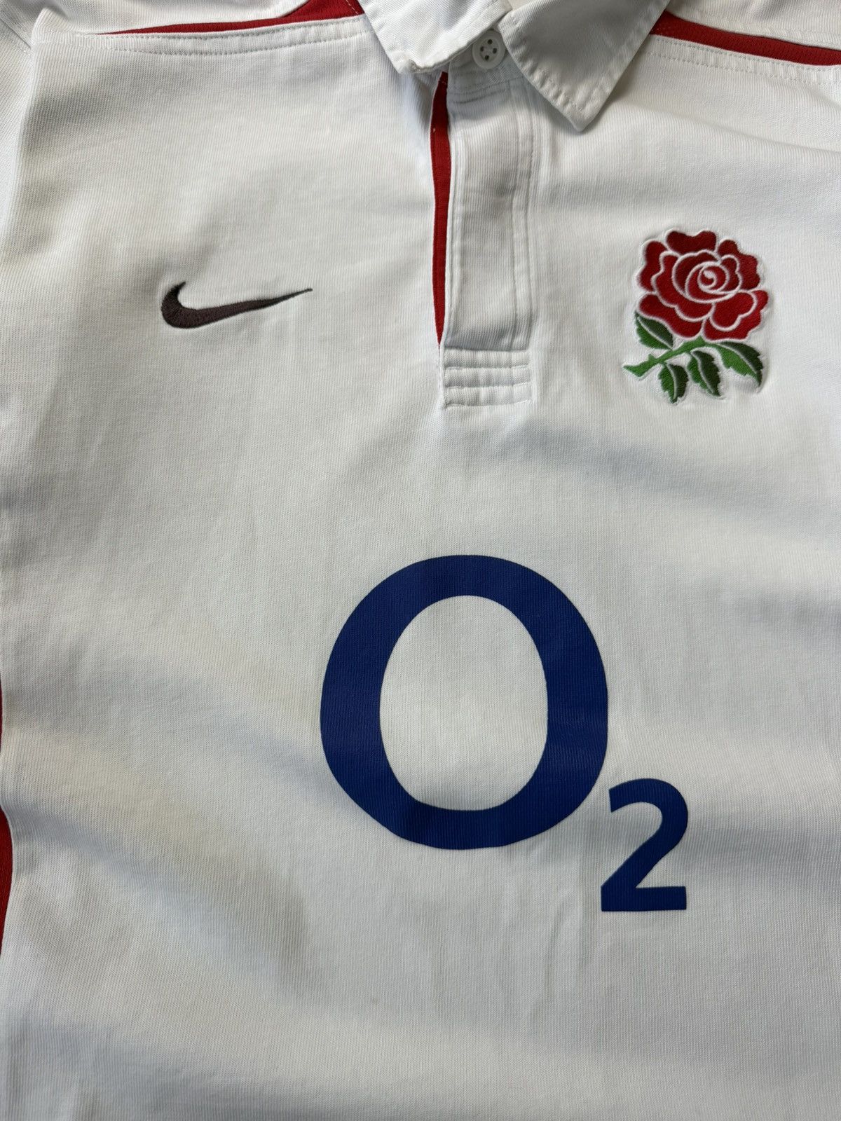 Nike England Rugby Union Home Shirt 2003 Jersey Nike Long Sleeve Size US L / EU 52-54 / 3 - 14 Thumbnail