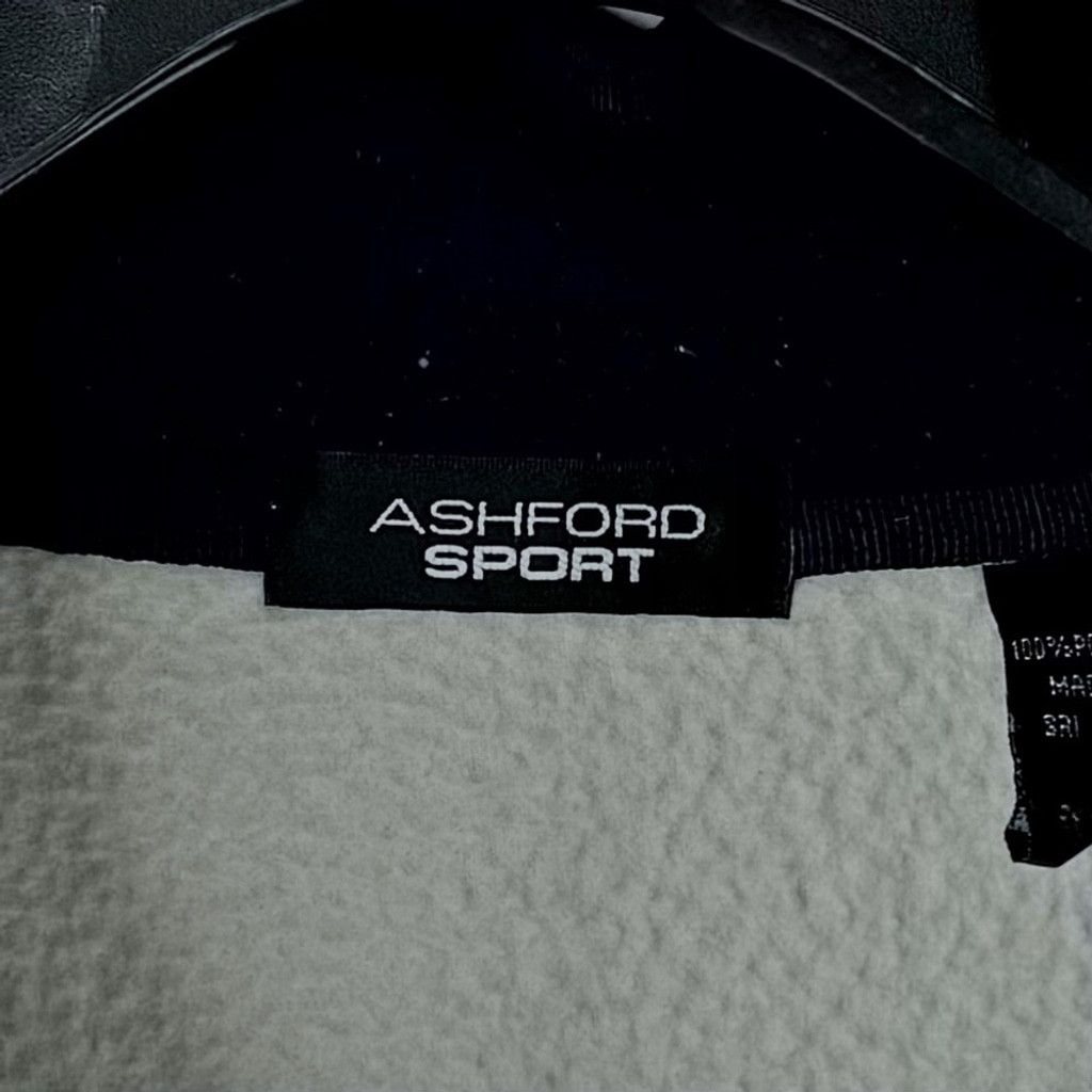 John Ashford JOHN ASHFORD Men's Bone Colored 1/4 Zip Fleece Pullover L Size US L / EU 52-54 / 3 - 6 Thumbnail