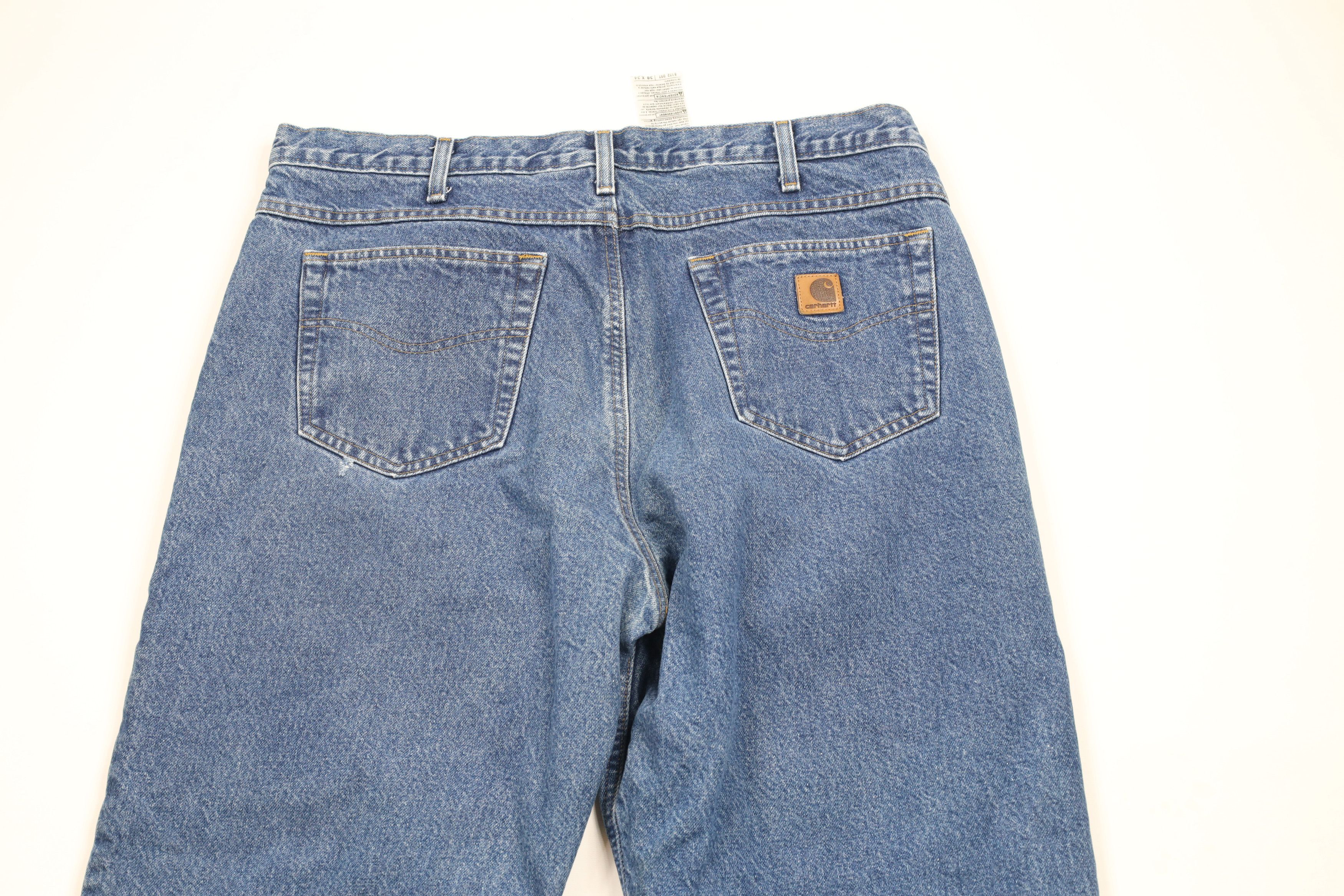 Carhartt × Vintage Vintage Y2K 2004 Carhartt Out Flannel Lined Denim Jeans Size US 38 / EU 54 - 11 Thumbnail