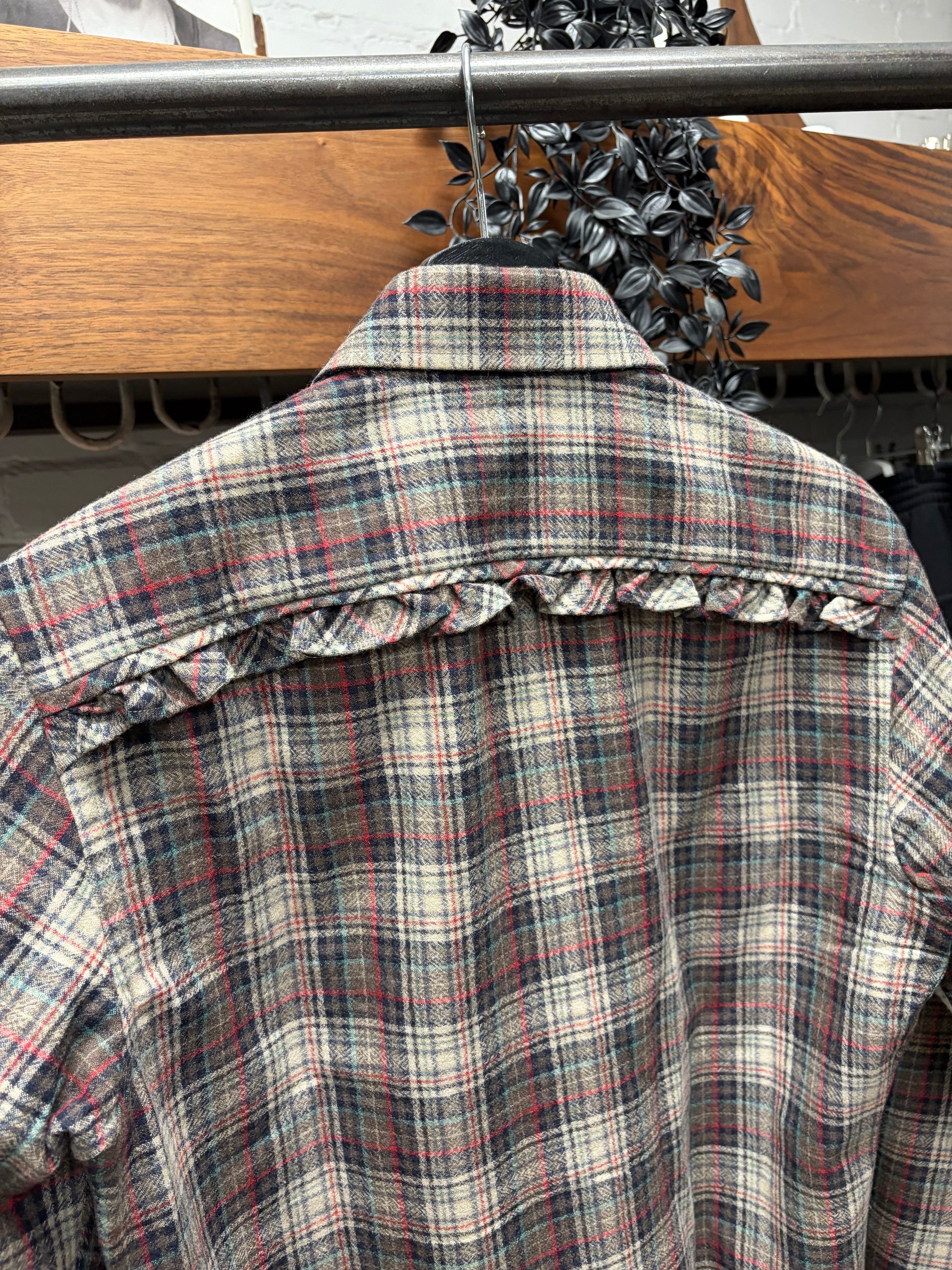 Gucci Gucci Plaid Western Shirt with Pleated ‘Ruffle’ Detailing Size US M / EU 48-50 / 2 - 5 Thumbnail