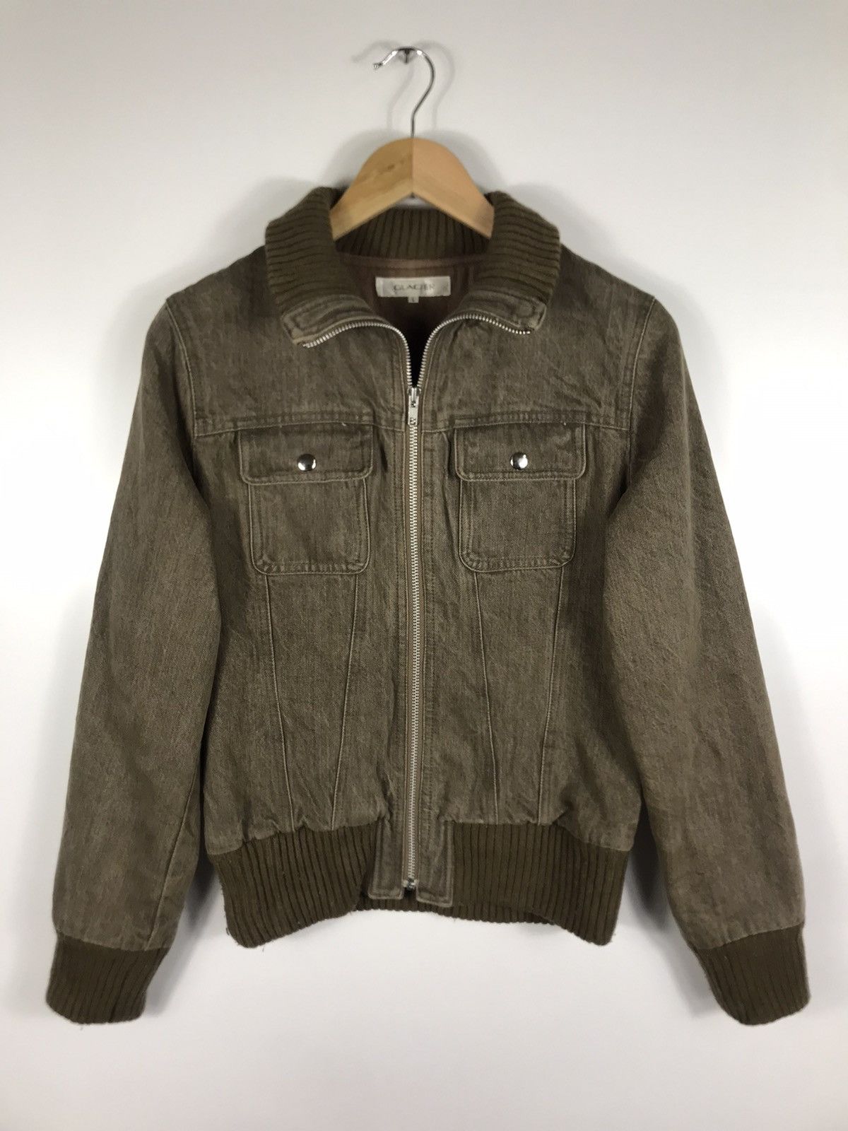 Japanese Brand 🔥Glacier Trucker Style Bomber Jacket Size L / US 10 / IT 46 - 2 Thumbnail
