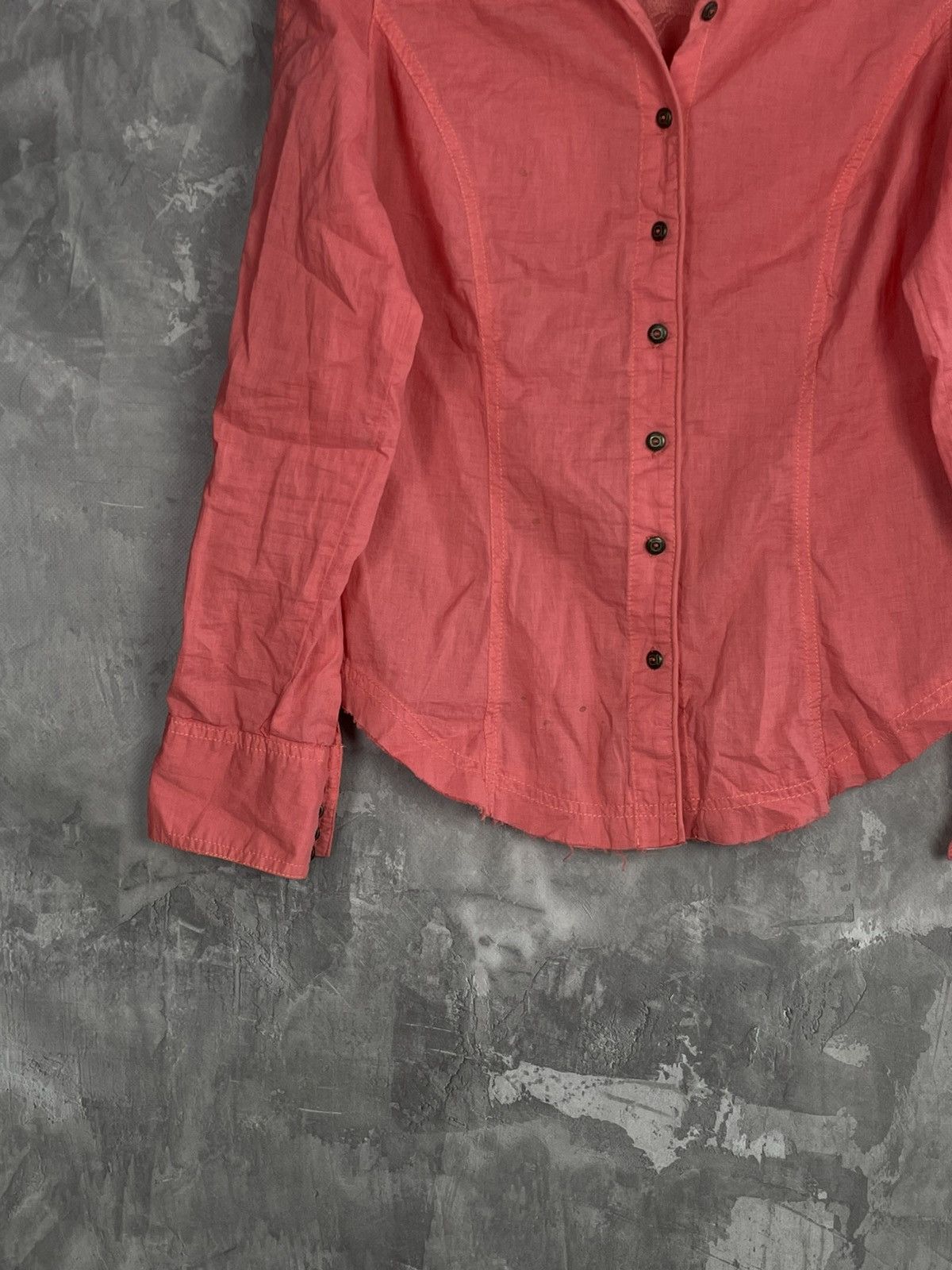 Cop Copine Cop Copine long sleeve button up big logo y2k blouse Size L / US 10 / IT 46 - 5 Thumbnail