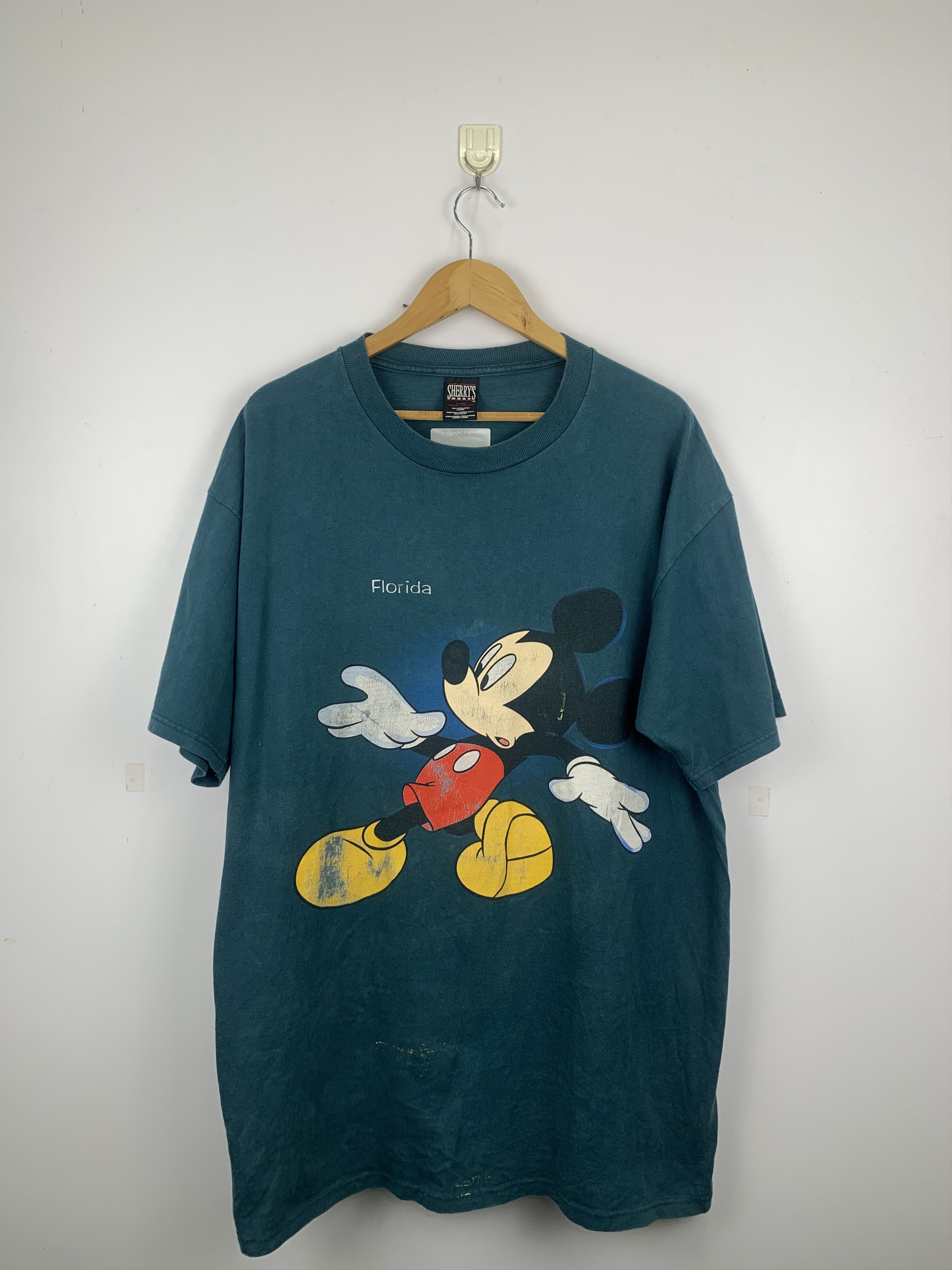 Mickey Mouse Vintage 90s Mickey Mouse Florida T Shirt TA0073 Size US XL / EU 56 / 4 - 1 Thumbnail