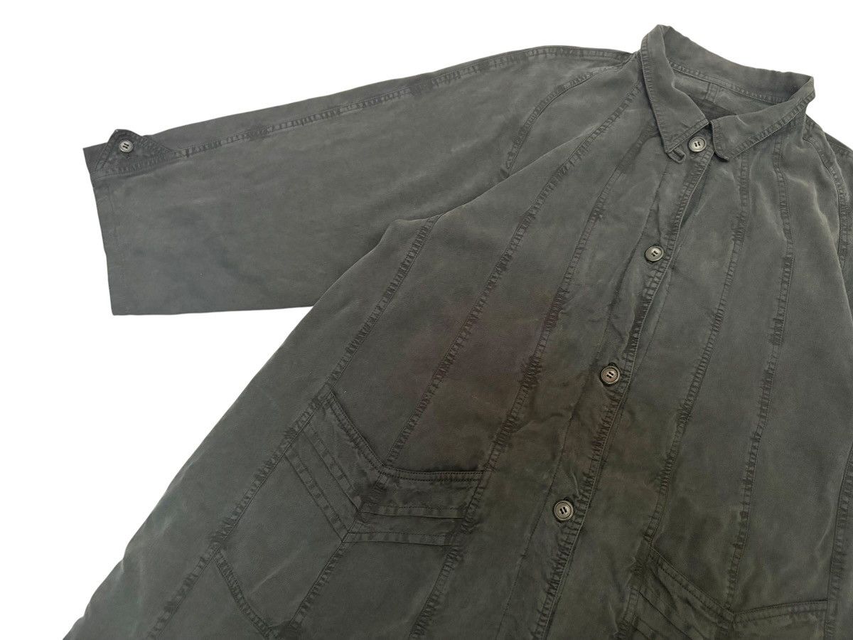 Japanese Brand DEUXIÈME CLASSE 🇯🇵 BLACK LABEL LYOCELL LONG JACKET MINIMALIST Size M / US 6-8 / IT 42-44 - 7 Thumbnail