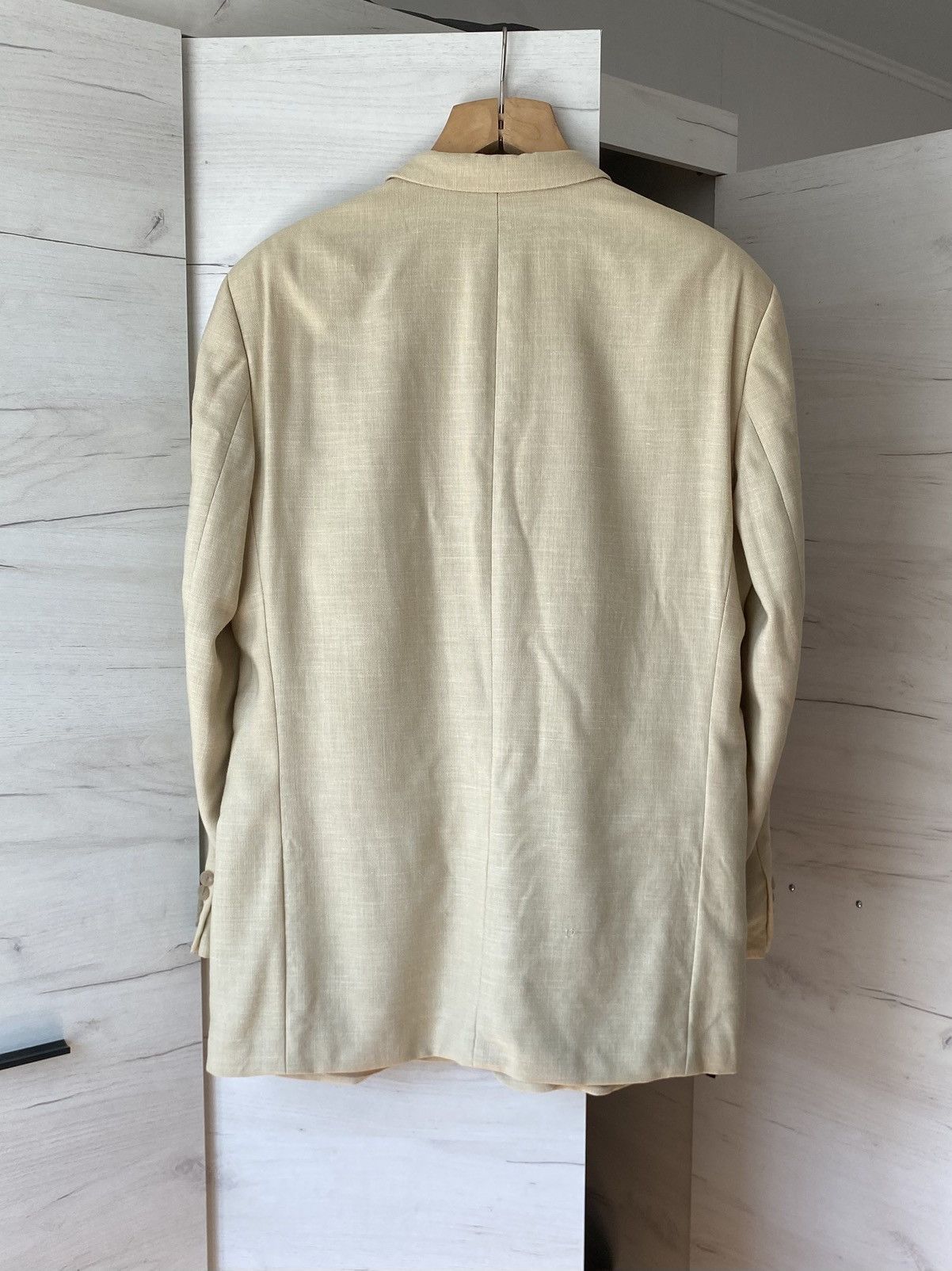 Yves Saint Laurent Vintage Yves Saint Laurent Pour Homme Beige Blazer – Luxury Size 44L - 3 Thumbnail