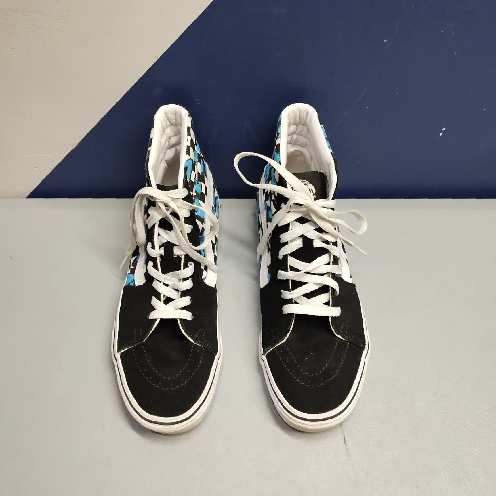 Vans VANS High Top Athletic Sneakers Unisex Size 8.5 Multi Butterfly Printed Round Toe Mens Size US M / EU 48-50 / 2 - 3 Thumbnail