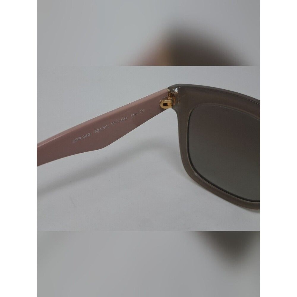 Prada Prada Women's Sunglasses Beige Pink Opal Square SPR 24Q TFT Size ONE SIZE - 3 Thumbnail