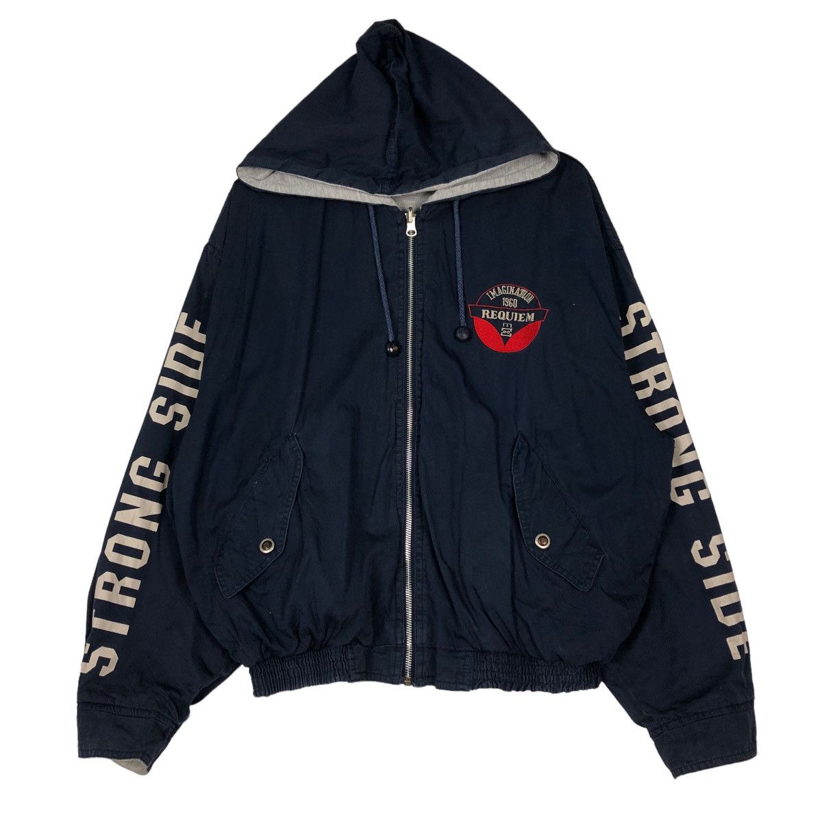 Hysteric Glamour 🔥Vintage Reversible Bomber Jacket Sp Lex Japan Made Size US L / EU 52-54 / 3 - 17 Thumbnail
