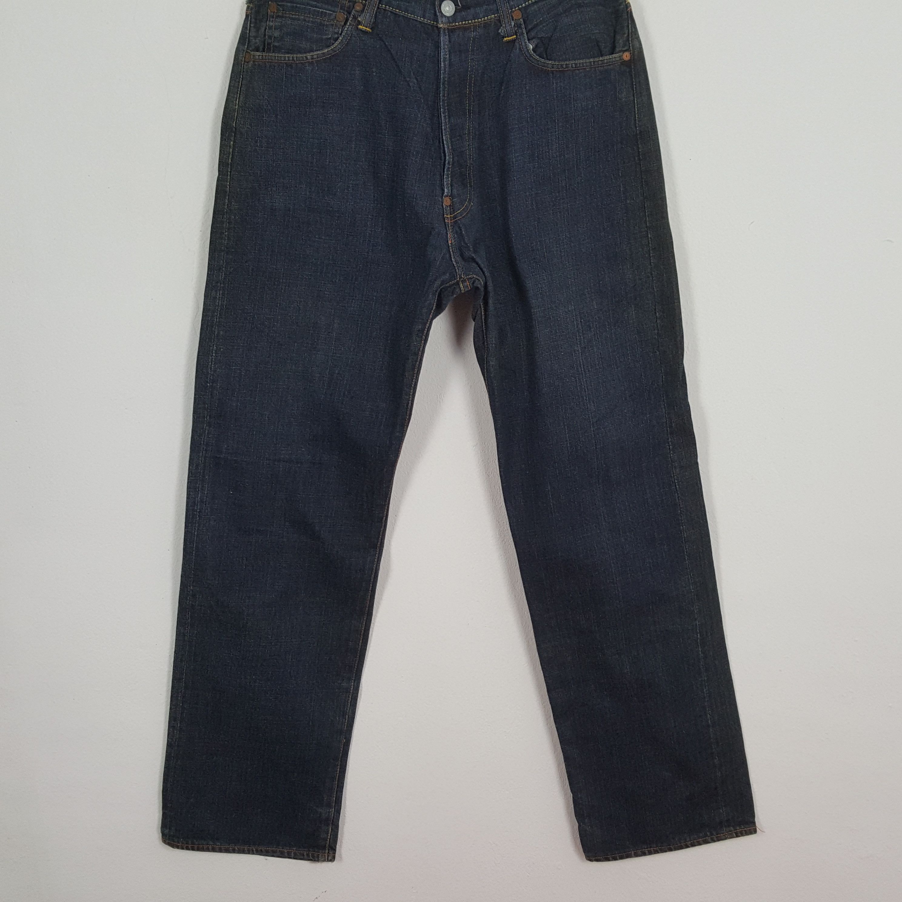 Evisu × Japanese Brand × Vintage Vintage EVISU Japanese Brand Daicock Rare Design Jeans Size US 31 - 6 Thumbnail