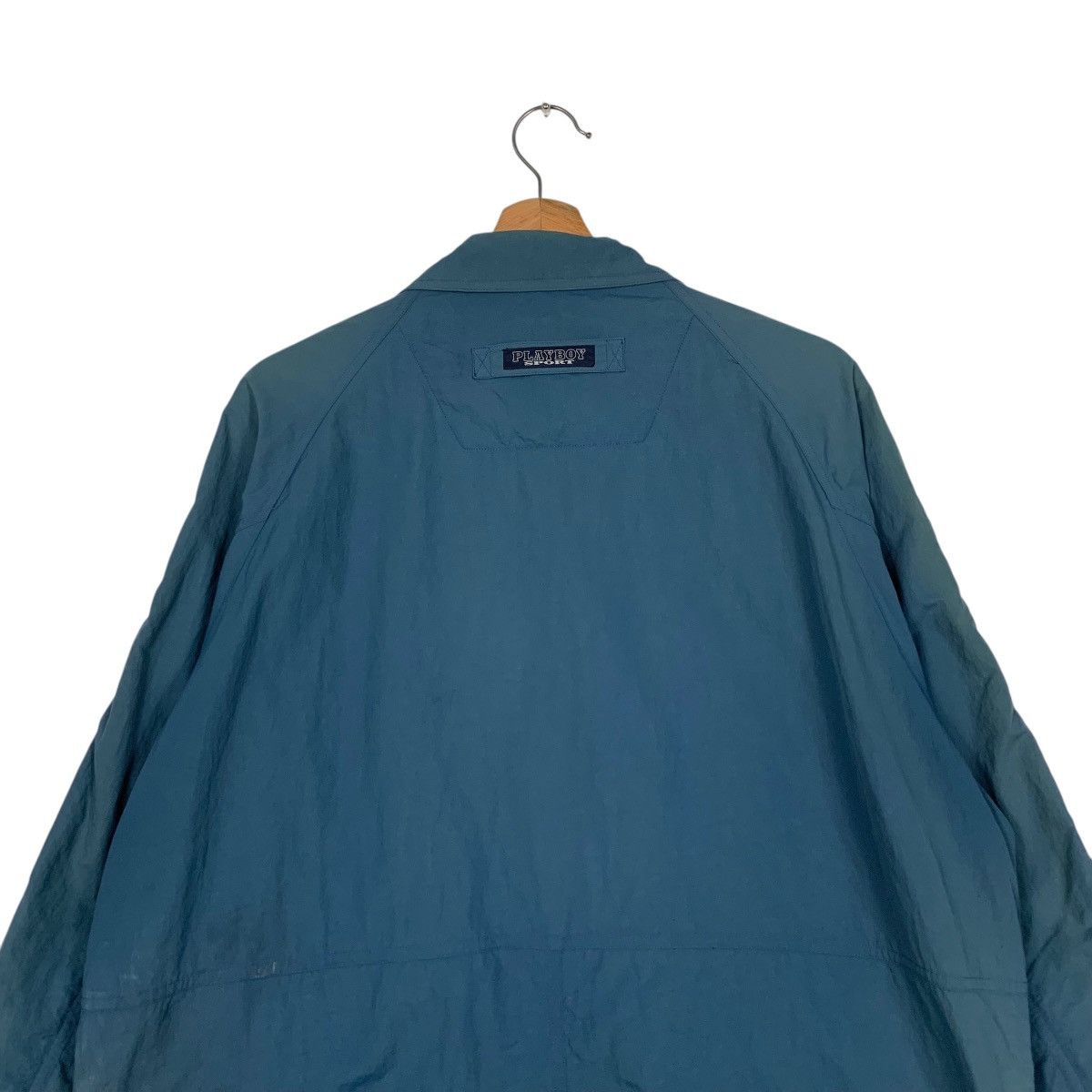 Playboy PLAYBOY Embroider Bunny Logo Blue Casual Jacket #1841-C80 Size US L / EU 52-54 / 3 - 8 Thumbnail