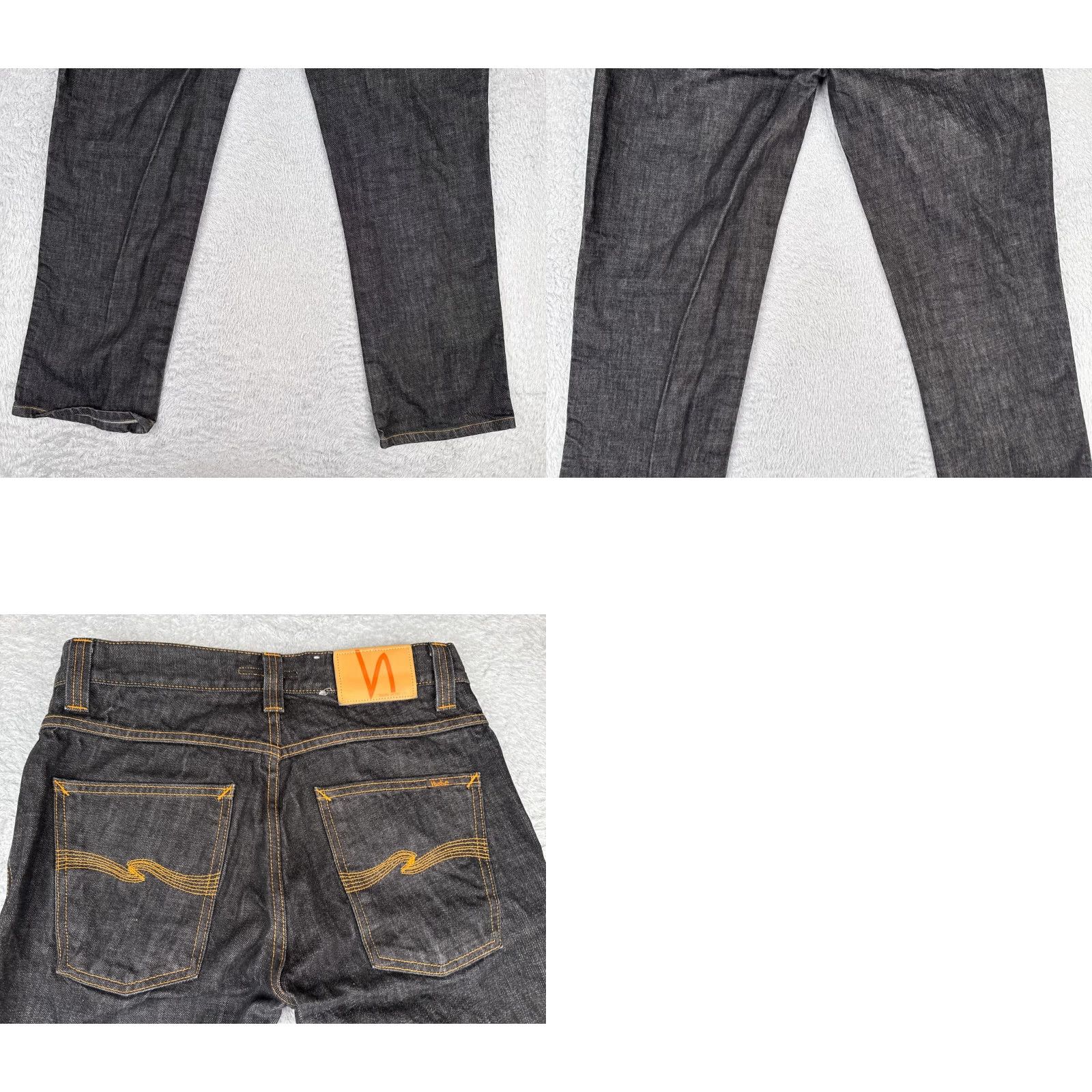 Nudie Jeans Nudie Jeans Co Jeans 32 Black Denim Straight Zip Fly 5-Pocket Slim Cotton Blend Denim Size US 32 / EU 48 - 10 Thumbnail