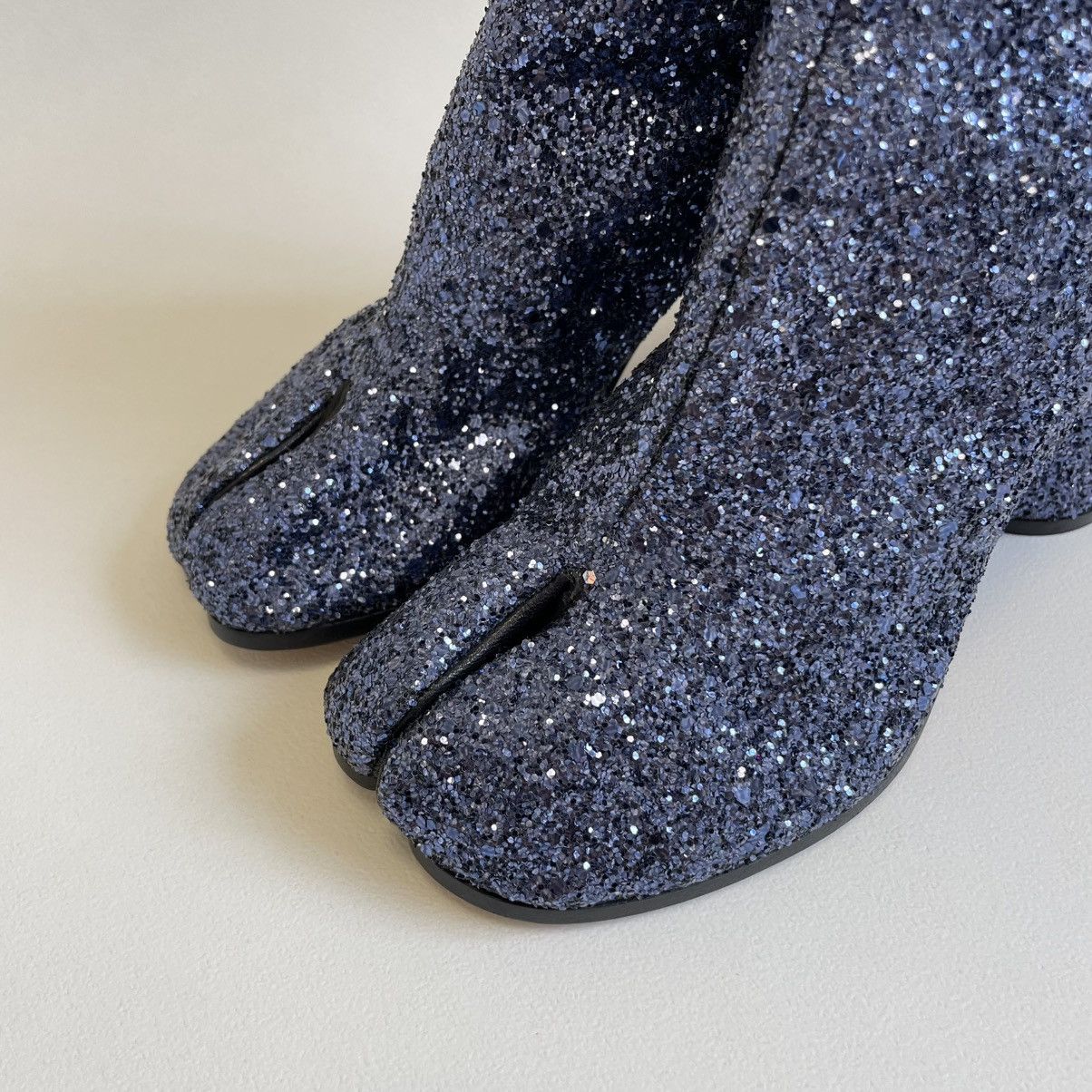 Maison Margiela Metallic Blue Glitter Tabi Boots Size US 6 / IT 36 - 3 Thumbnail
