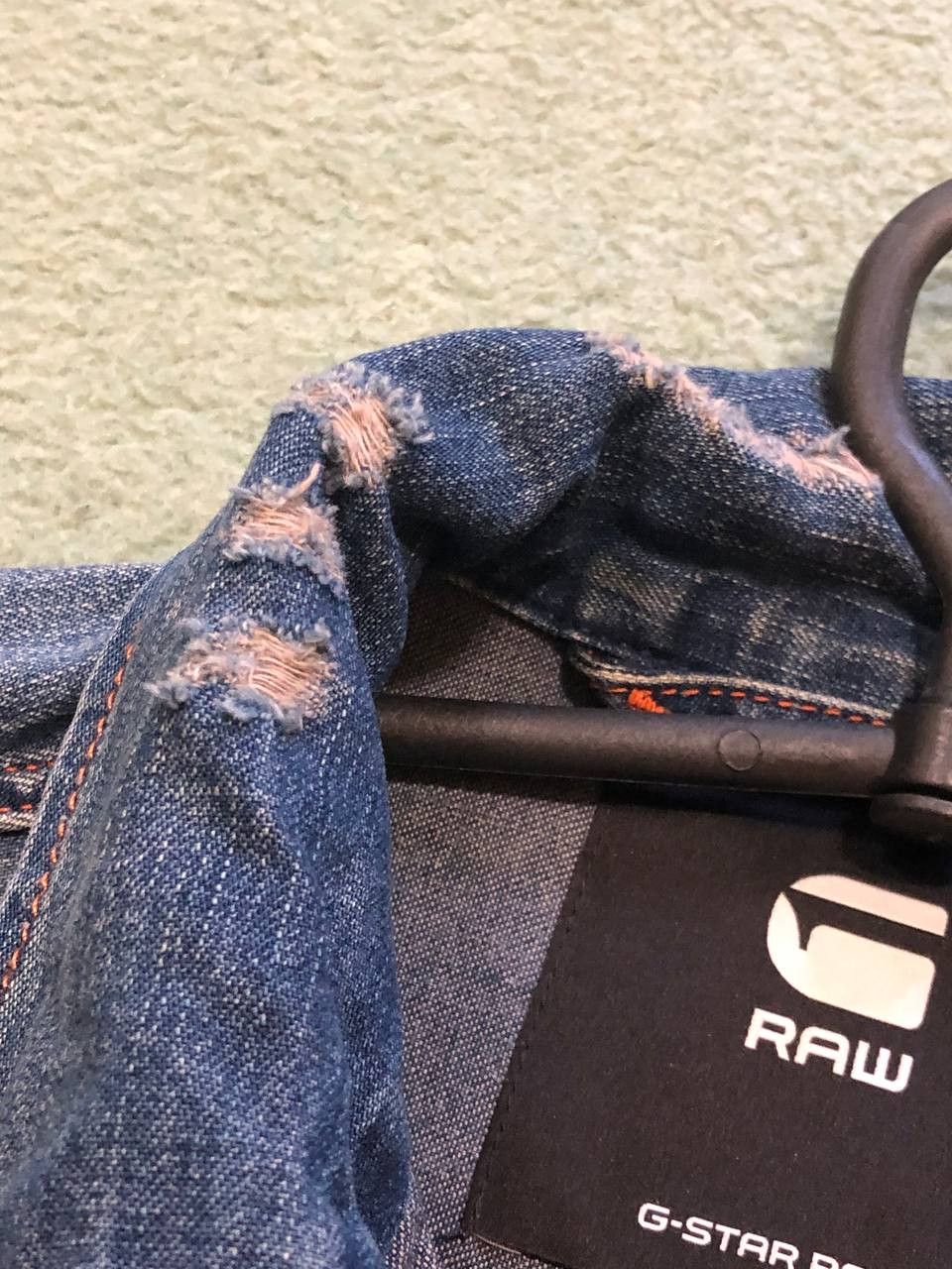 G-Star vintage jacket denim blue Y2K G-Star Raw logo Streetwear Size US XS / EU 42 / 0 - 14 Thumbnail