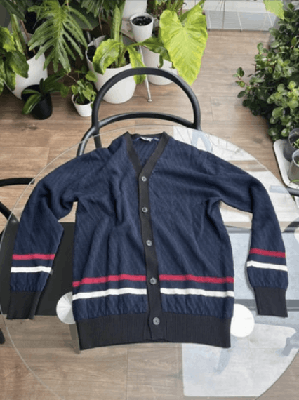Comme des Garcons × Japanese Brand × Junya Watanabe Comme Des Garcons Cardigan Jumper Sweater Jacket EX0037 Size US L / EU 52-54 / 3 - 1 Thumbnail