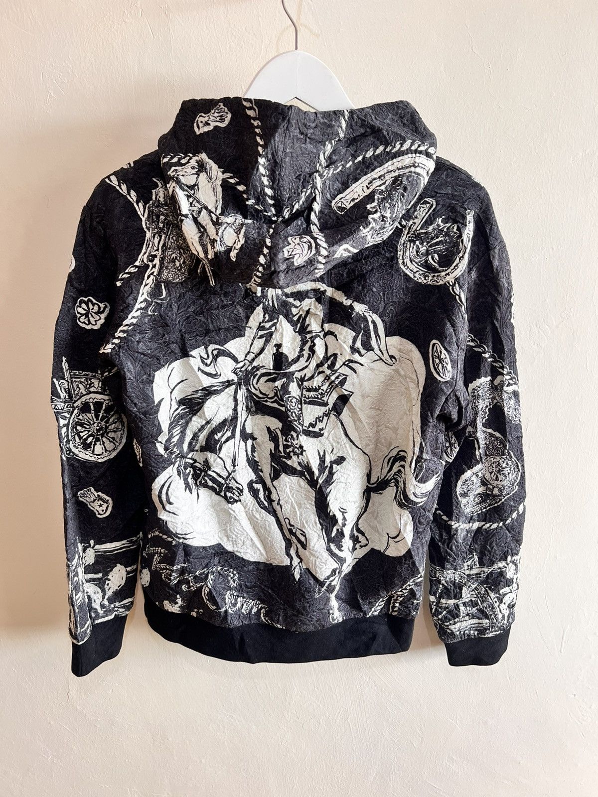 Dolce & Gabbana DOLCE & GABBANA BAROQUE EQUESTRIAN GRAPHIC HOODIE Size US S / EU 44-46 / 1 - 3 Thumbnail
