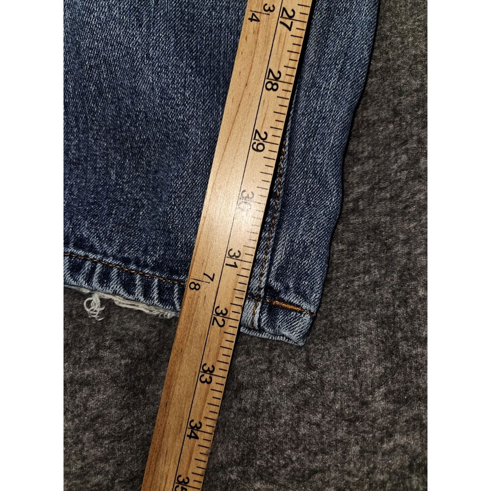 Rocawear VINTAGE Rocawear Baggy Jeans Mens 44x32 Blue High Rise 90s Hip Hop Y2K Wide-Leg Denim Pocket Distressed Easy Care Regular Size 44 Mens Size US 44 / EU 60 - 5 Thumbnail