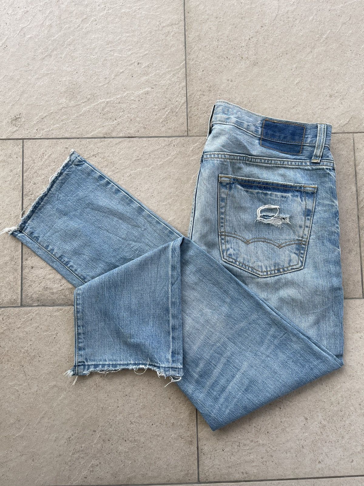 Japanese Brand 🔥 Japanese Brand American Eagle Distressed Denim W34" Size US 34 / EU 50 - 13 Thumbnail
