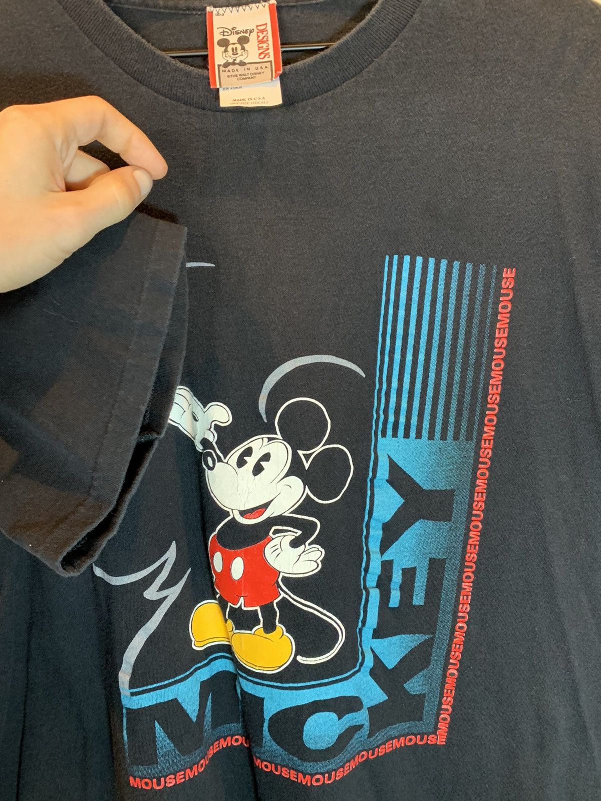 Disney *RARE* Vintage 80’s Mickey Mouse Disney Single Stitch Shirt Size US XL / EU 56 / 4 - 3 Thumbnail