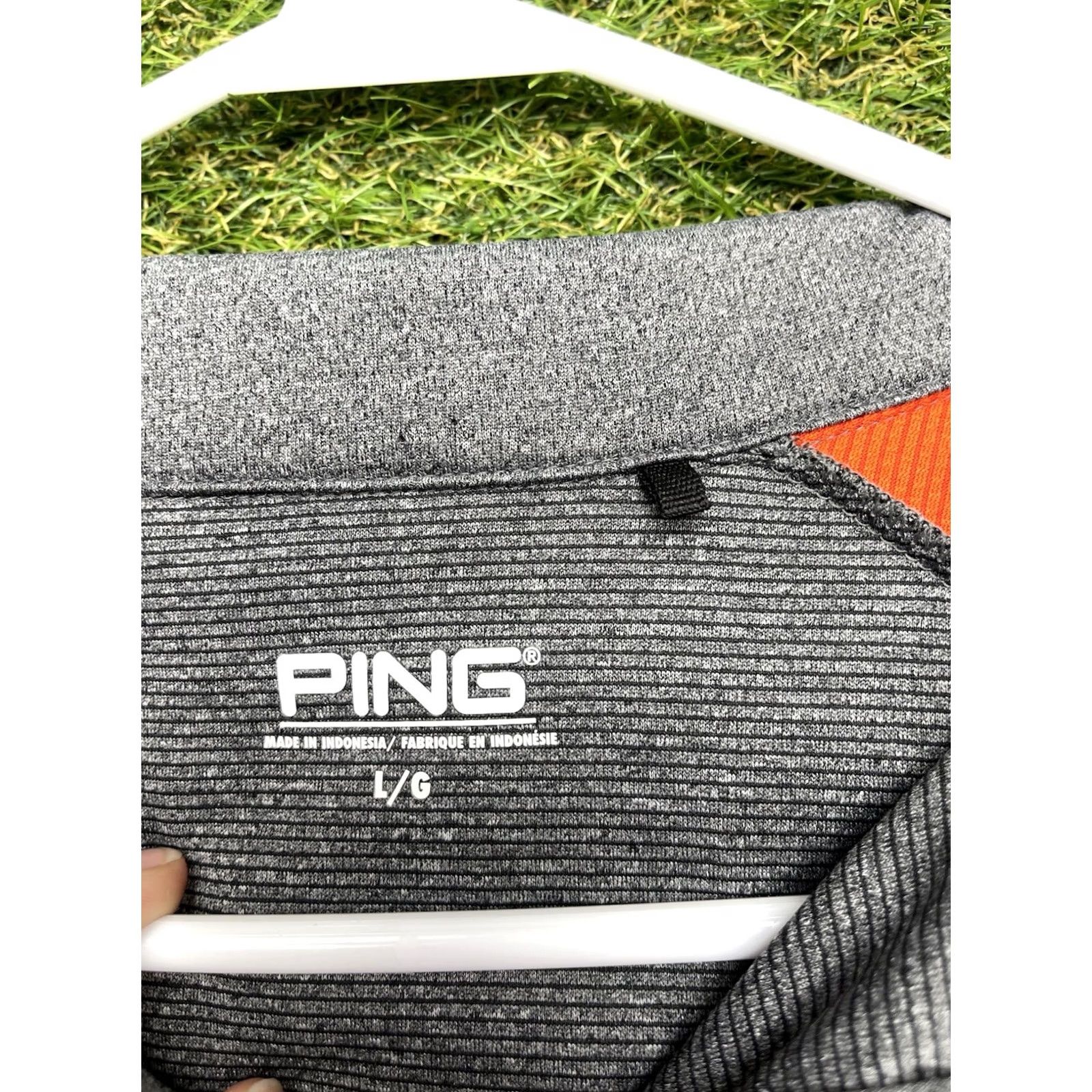 Vintage Ping Golf Shirt Mens Large 1/4 Zip Sweatshirt Warm Long Sleeve Sportswear Hiking Gray Logo Outdoor Sports Mens Regular L Size US L / EU 52-54 / 3 - 3 Thumbnail
