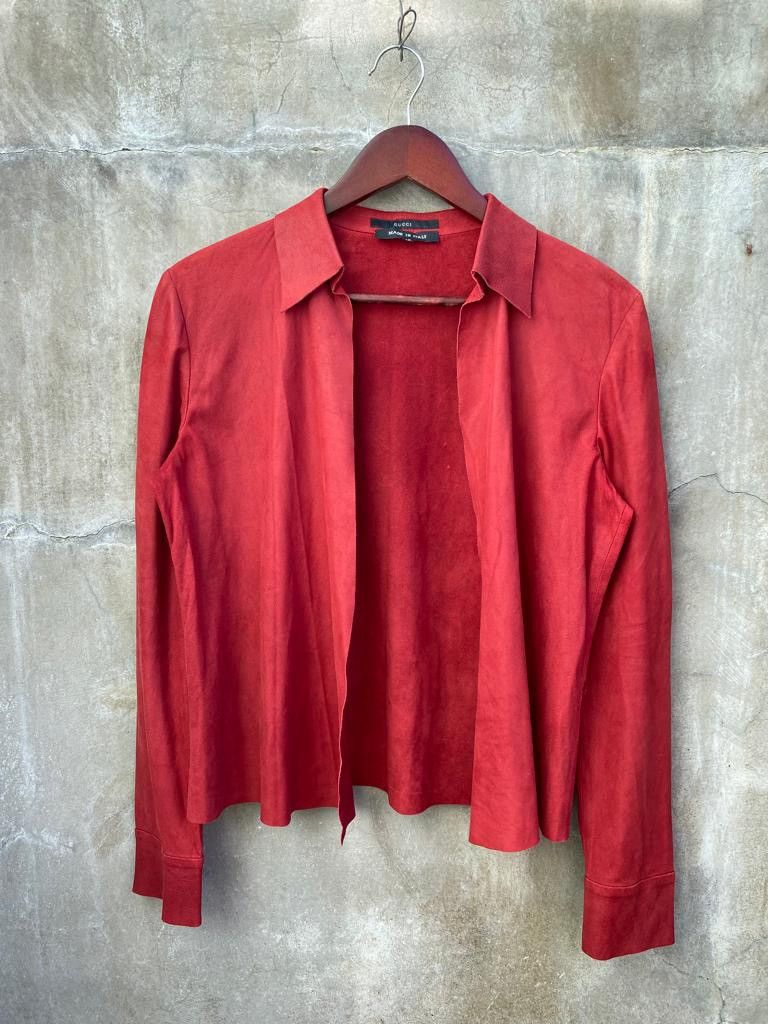 Gucci Tom Ford Era Vera Pelle Buttonless Shirt Size S / US 4 / IT 40 - 1 Thumbnail