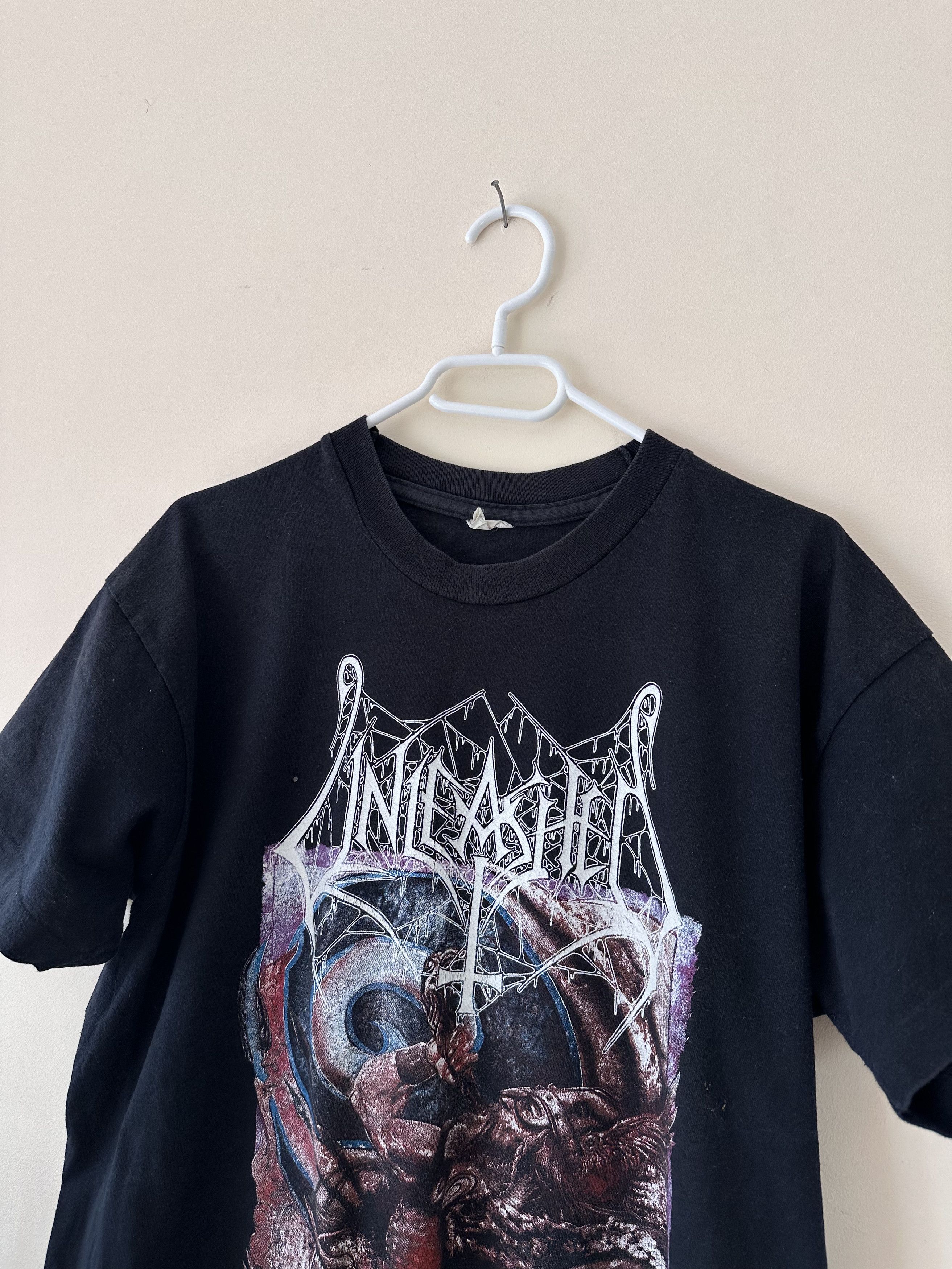 Band Tees × Vintage Vintage Unleashed Across the Open Sea tee rock metal Size US M / EU 48-50 / 2 - 3 Thumbnail