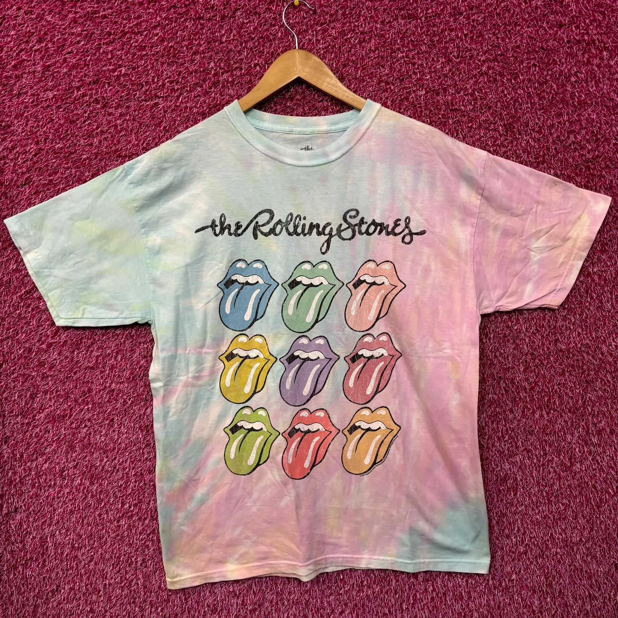 The Rolling Stones The Rolling Stones Hot Lips Pop Art Rock Pastel Tie Dye L Size US L / EU 52-54 / 3 - 1 Thumbnail