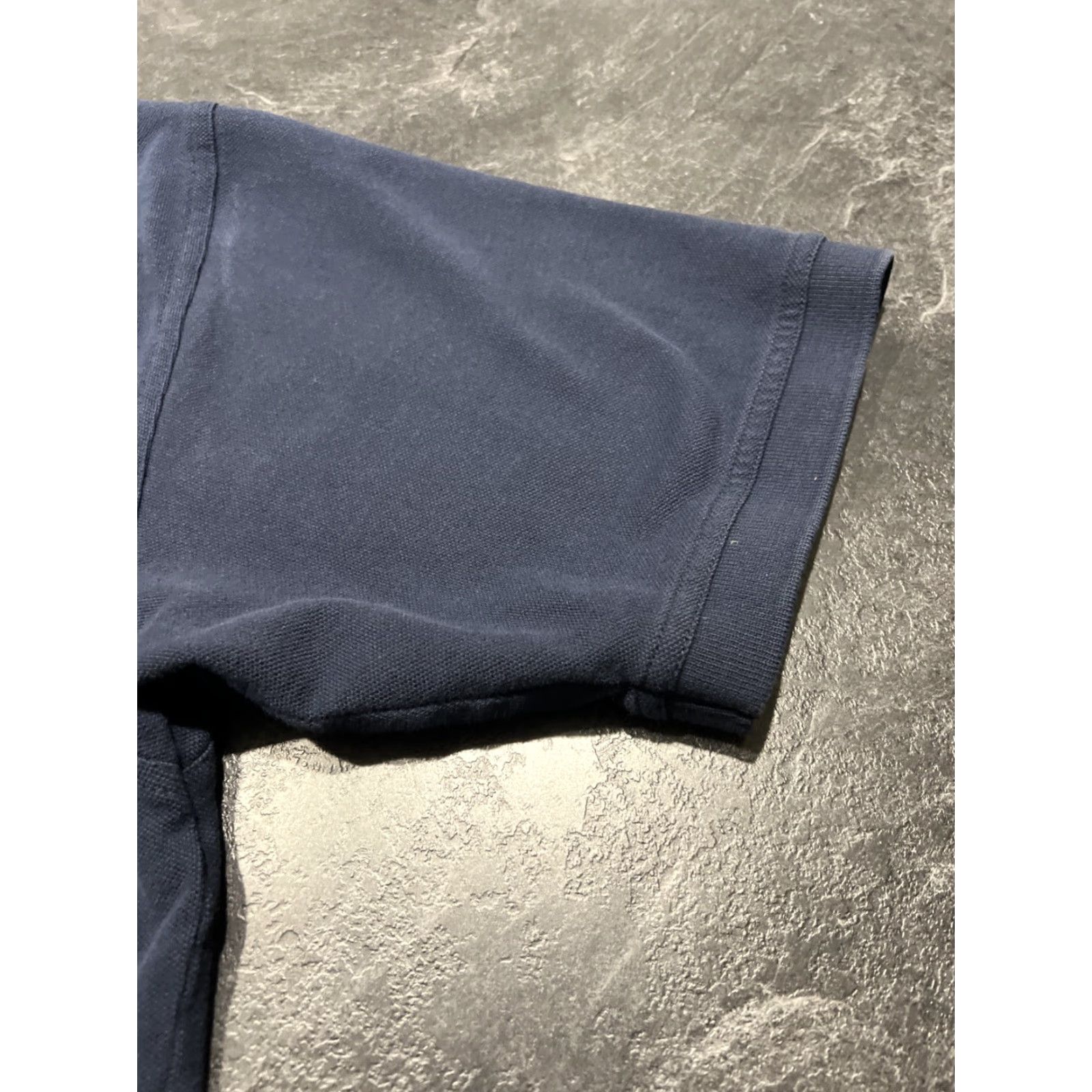Vintage VINTAGE Perlis Polo Shirt Men XL Short Sleeve Cotton Navy Blue Solid 46 Chest 30 in Regular Fit American Theme Size US XL / EU 56 / 4 - 3 Thumbnail