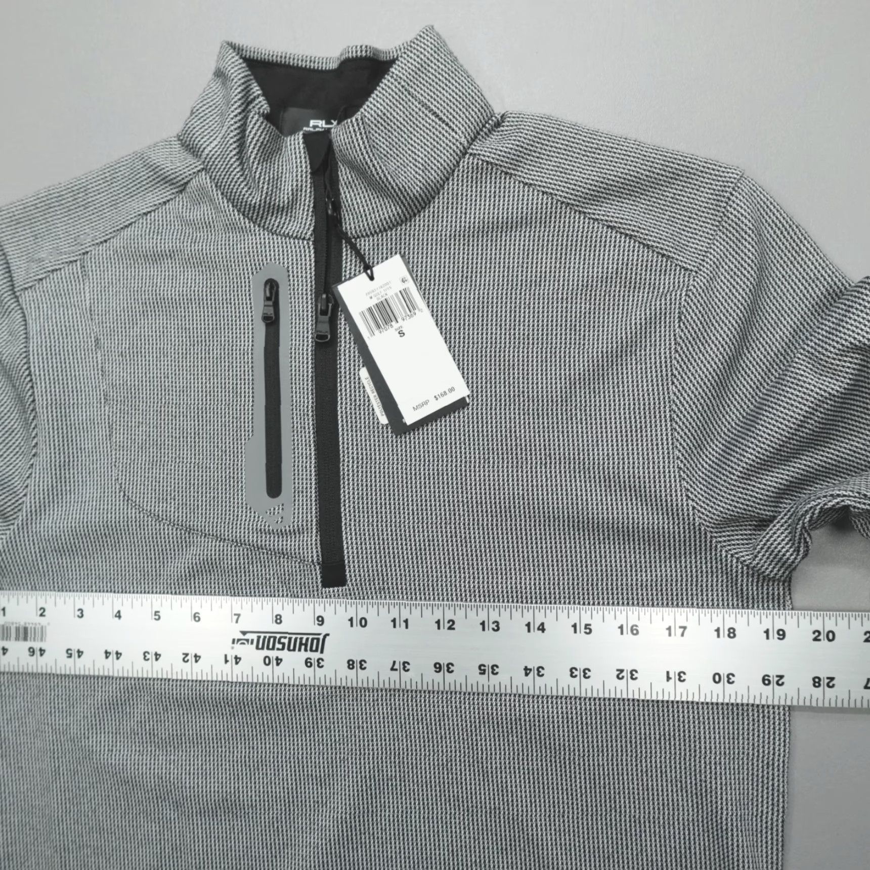 RLX Ralph Lauren Ralph Lauren RLX Golf 1/4 Zip Pullover Mens Size S Geometric Stretch Wicking Black Size US S / EU 44-46 / 1 - 6 Thumbnail