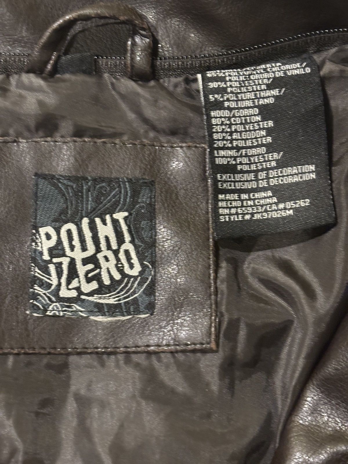 Point Zero Dark brown faux jacket0516 Size US S / EU 44-46 / 1 - 6 Thumbnail