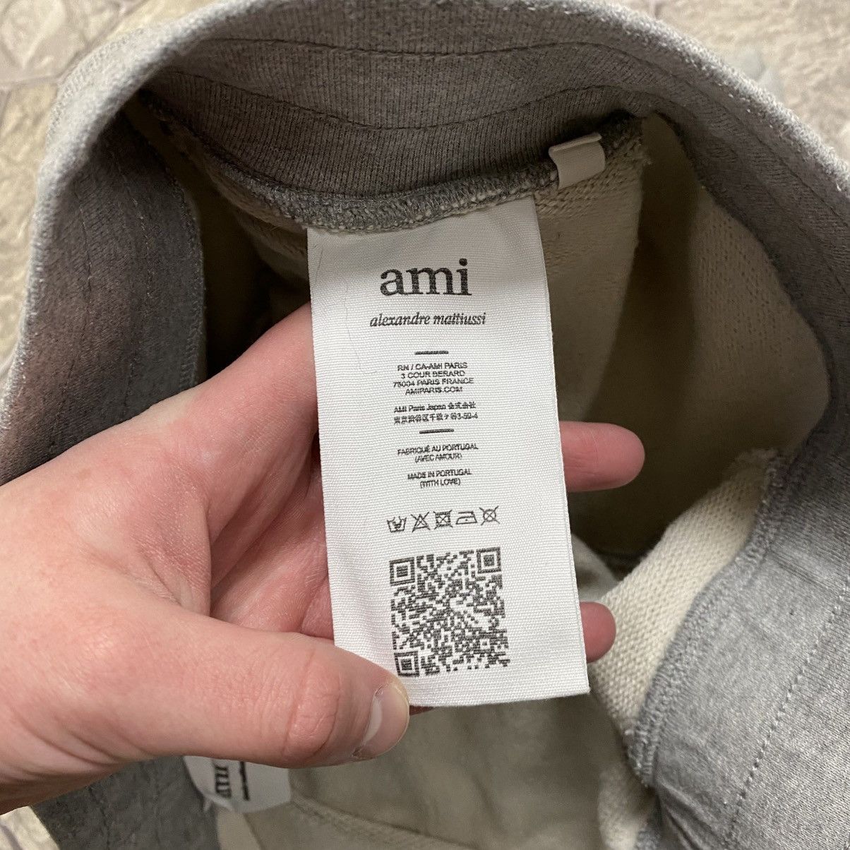AMI Ami Paris Classic Grey Heart Logo Sweatpants Joggers Size US 36 / EU 52 - 8 Thumbnail
