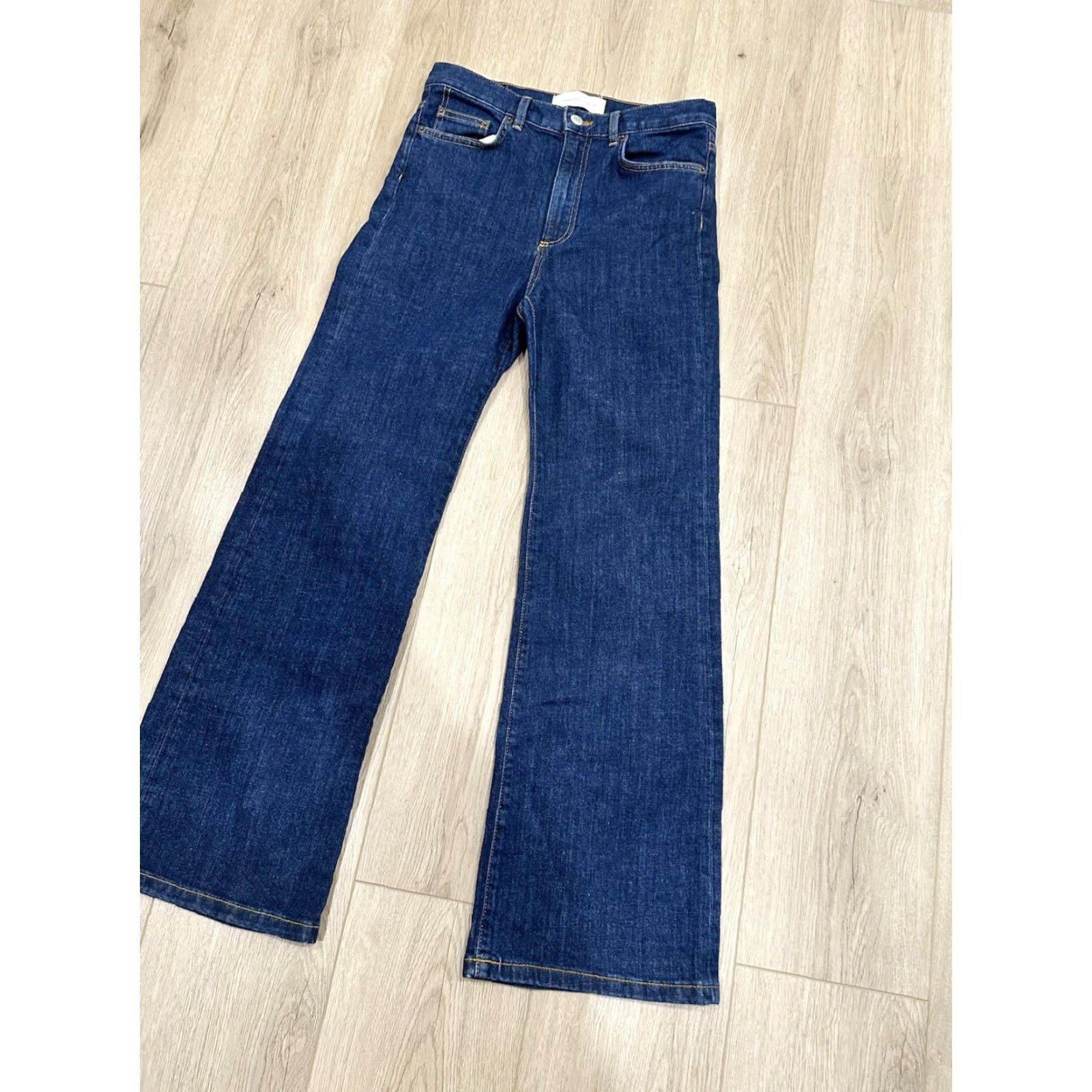 JEANERICA Jeanerica Jeans Pyramid Blue Cotton Blend High Rise Straight Size 29 Jeans Women Regular 29x29.5 Pockets Denim Vintage No Size 29" - 2 Thumbnail