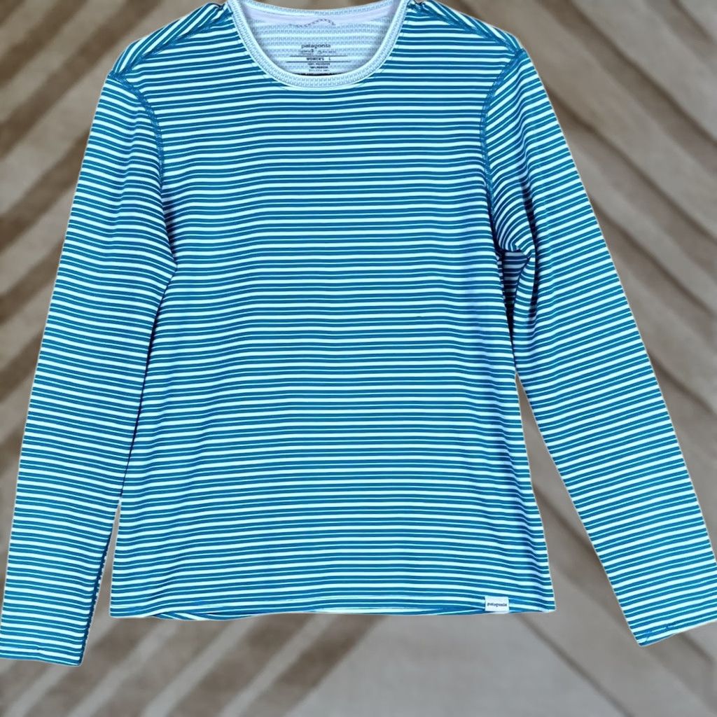 Patagonia Patagonia Shirt Womens Green Capilene Long Sleeve Midweight Baselayer Outdoor L Size L / US 10 / IT 46 - 1 Thumbnail
