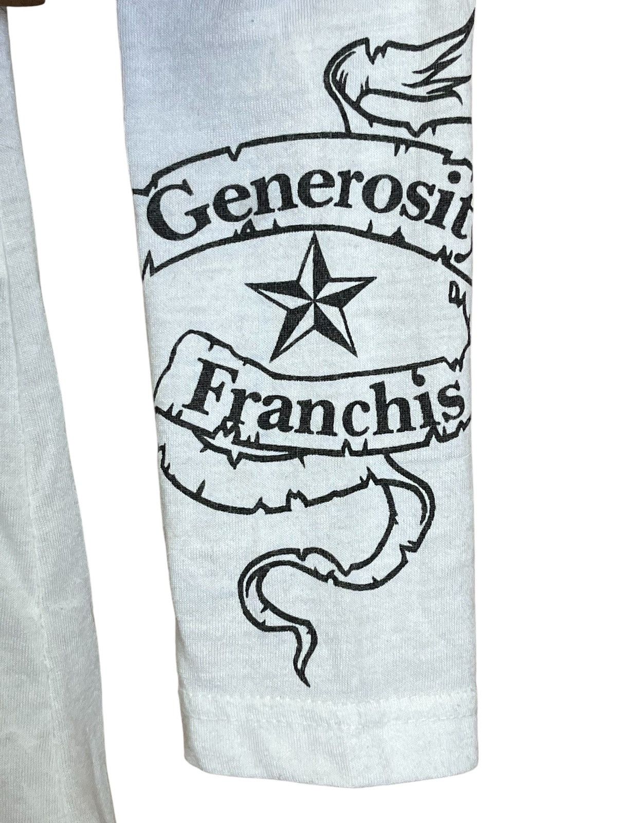 Japanese Brand Japanese cult GENEROSITY FRANCHIS by knick knack tee shirt Size US S / EU 44-46 / 1 - 8 Thumbnail