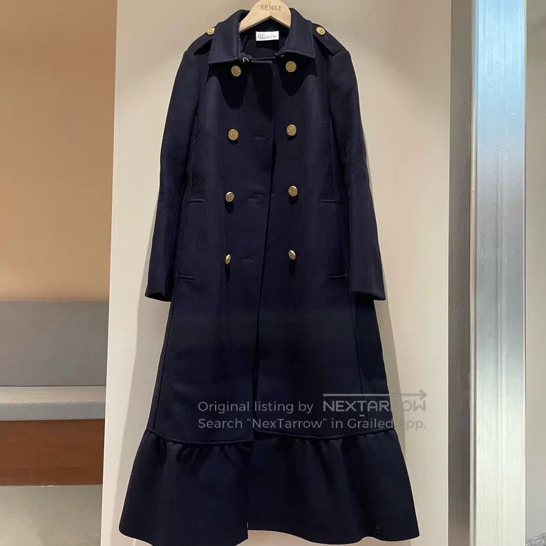 Valentino Valentino Navy wool coat Size S / US 4 / IT 40 - 1 Thumbnail