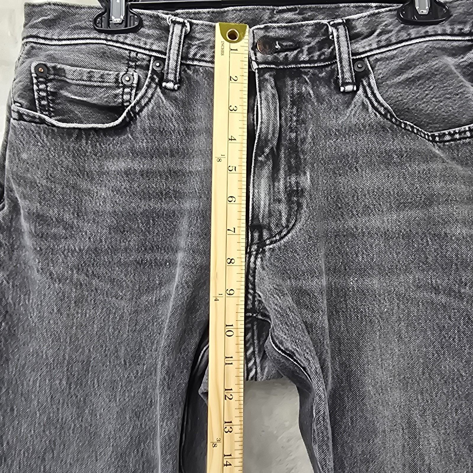Levi's Levi's 541 Black Jeans Mens 33x29 Taper Fit Stretch Whiskers Size US 33 - 12 Thumbnail