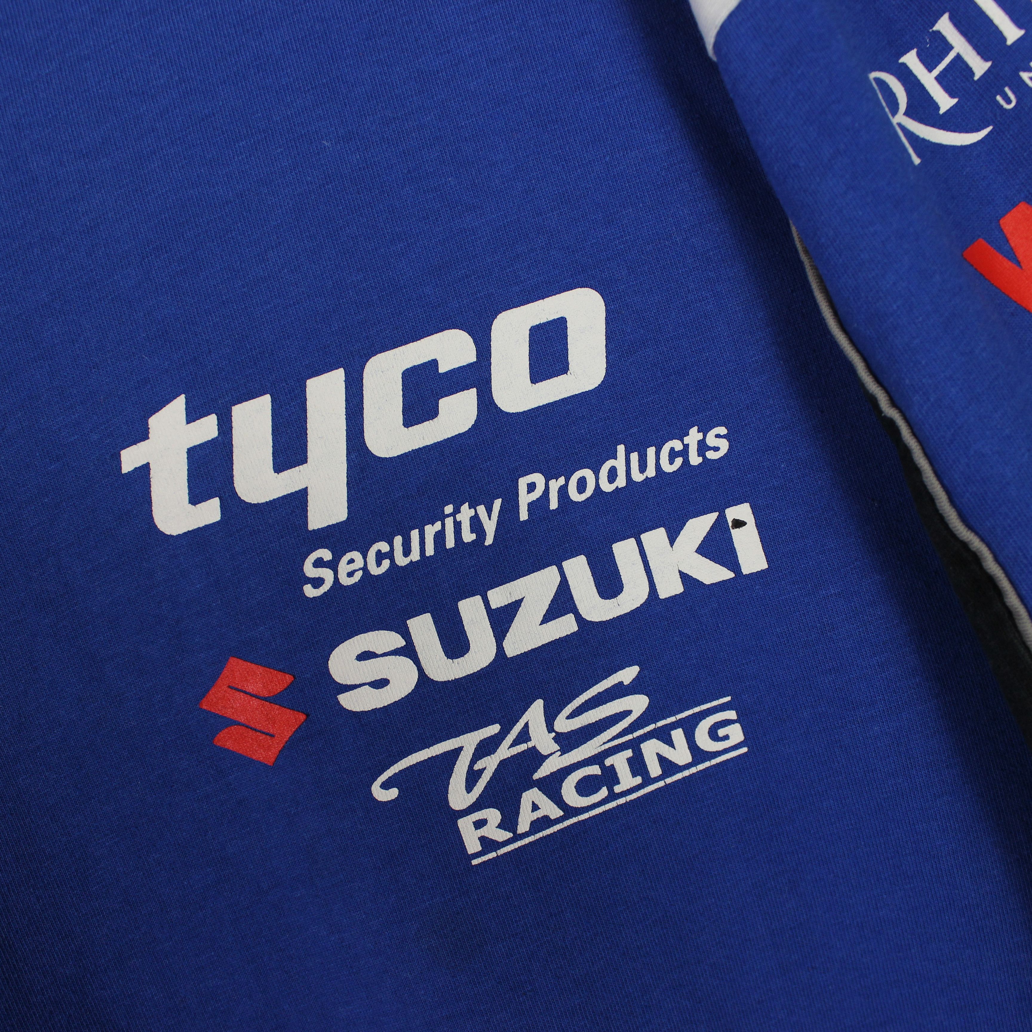 Other Suzuki t shirt men race racing L XL blue Tyco Beacon Motul Size US XL / EU 56 / 4 - 6 Thumbnail