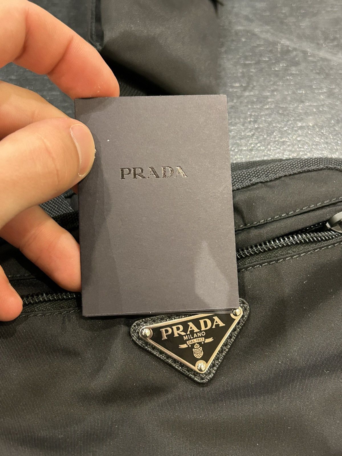 Prada Prada Saffiano Long Zip Wallet - Black Size ONE SIZE - 9 Thumbnail