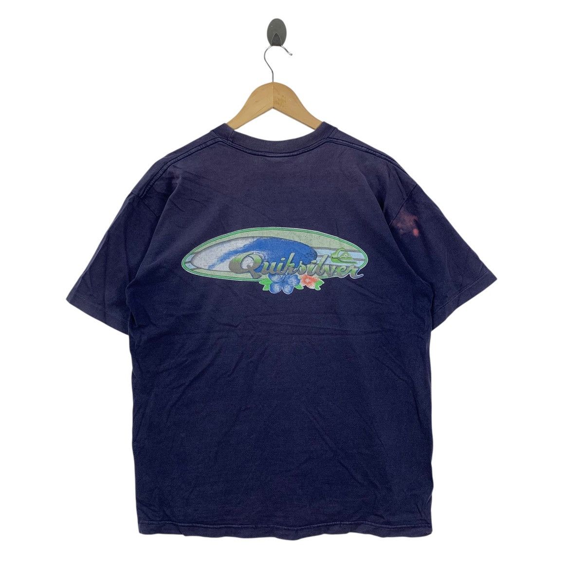 Quiksilver Vintage 90s QUIKSILVER USA Surfing Tshirt Distressed Size US L / EU 52-54 / 3 - 1 Thumbnail