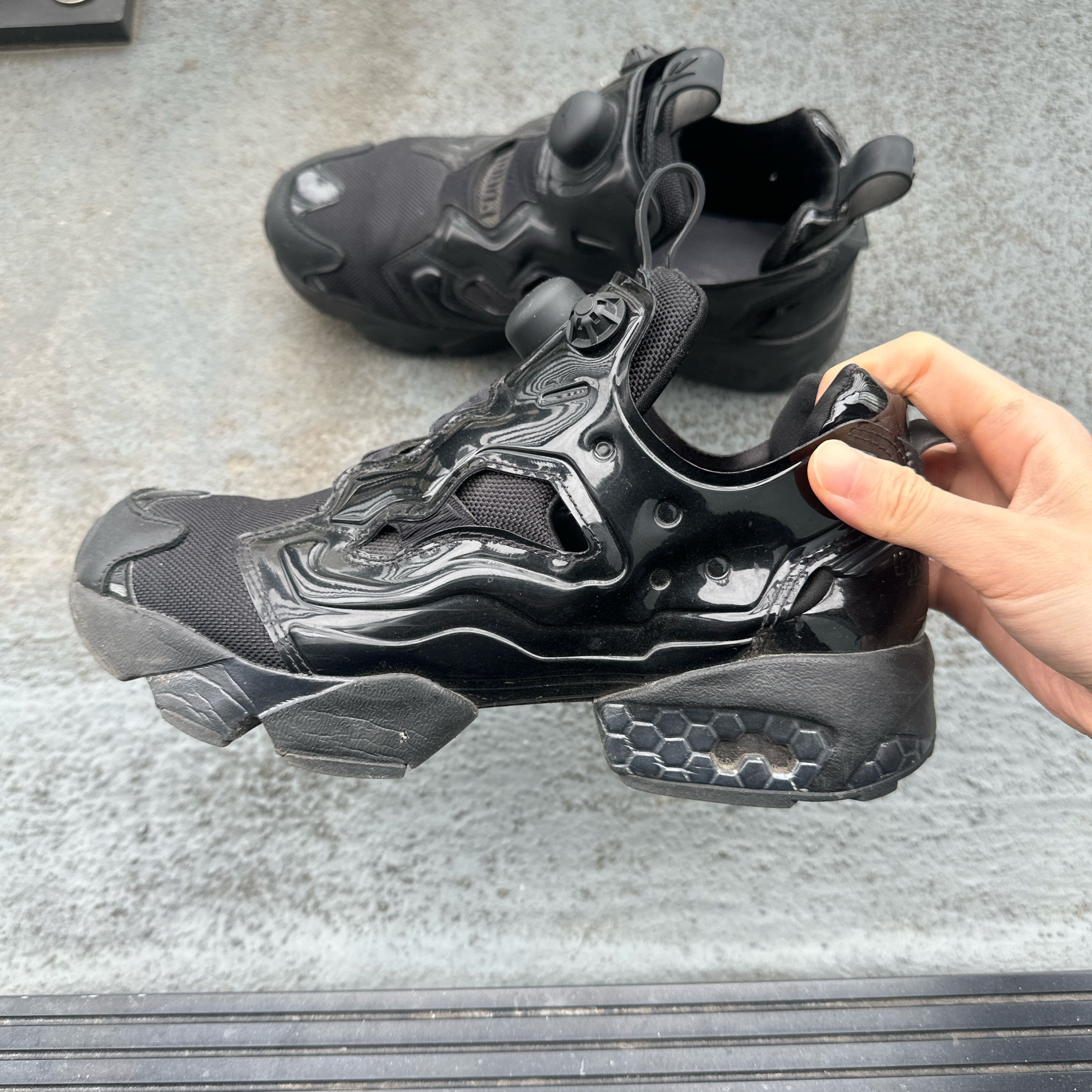 Juun.J JUUN.J Black Reebok Edition Instapump Fury OG Sneakers Size US 6 / IT 36 - 2 Thumbnail