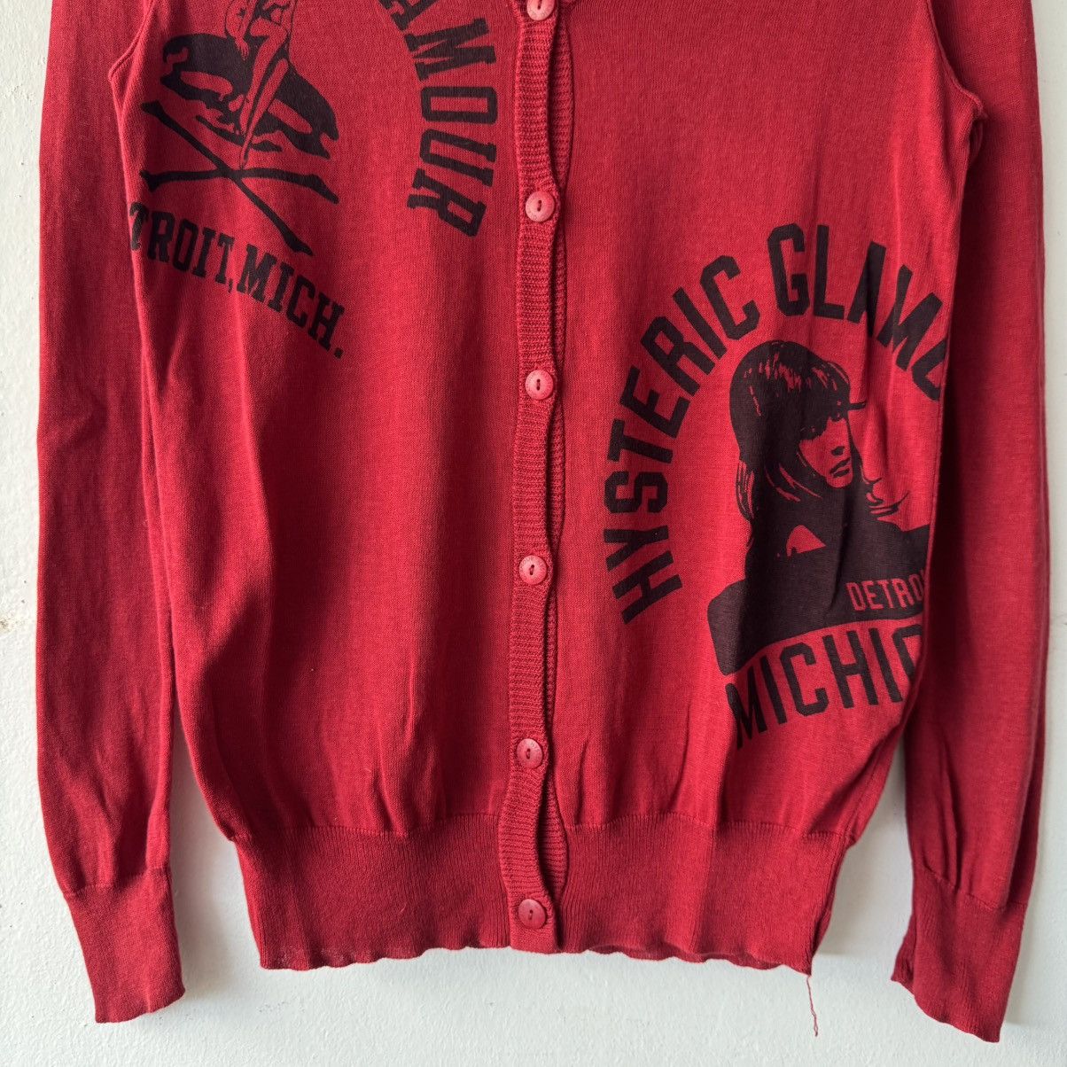 Hysteric Glamour Vintage Hysteric Glamour Detroit Michigan FullPrint Knitwear Size US S / EU 44-46 / 1 - 6 Thumbnail